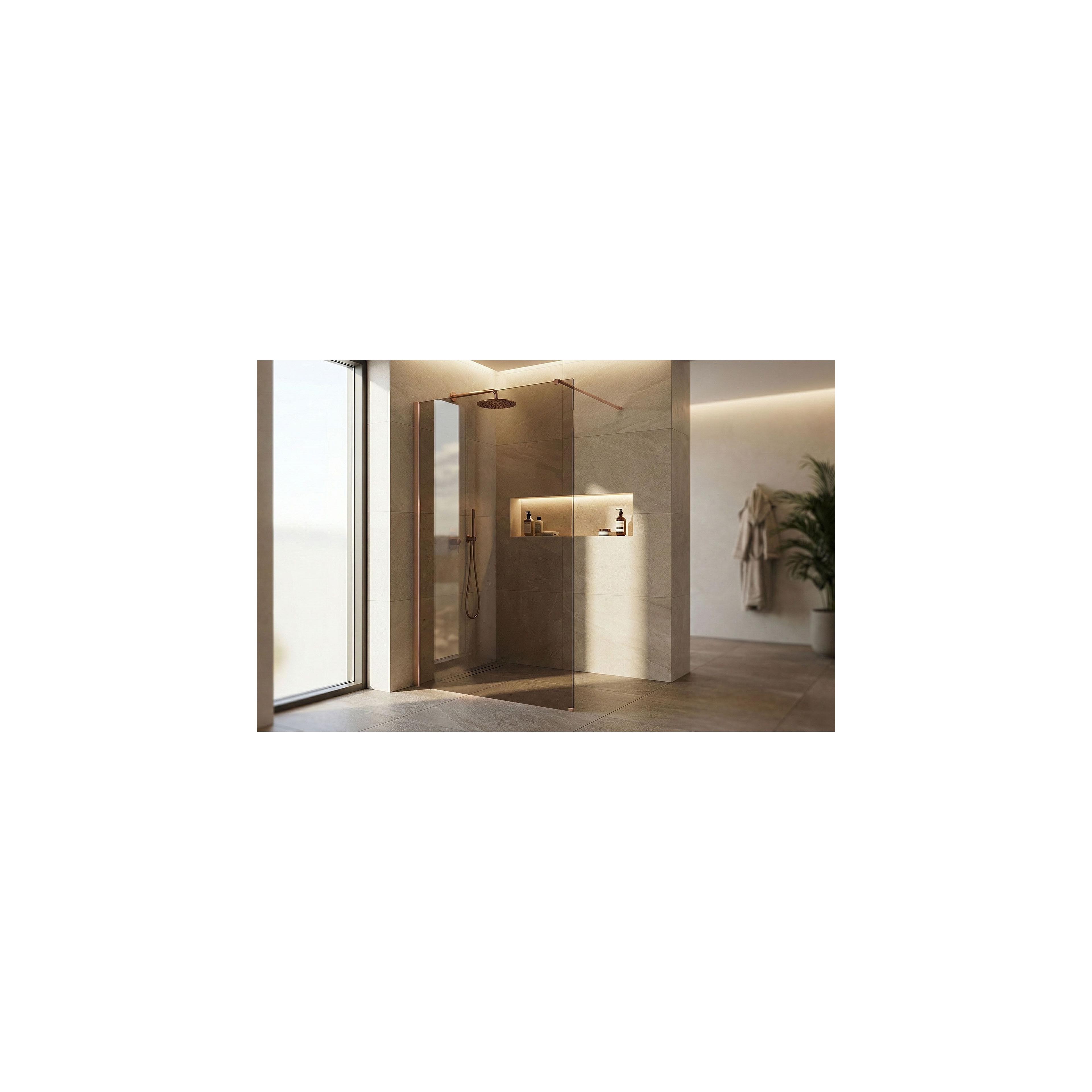 Paroi de douche Rea Flexi Brown / Brush Copper 110