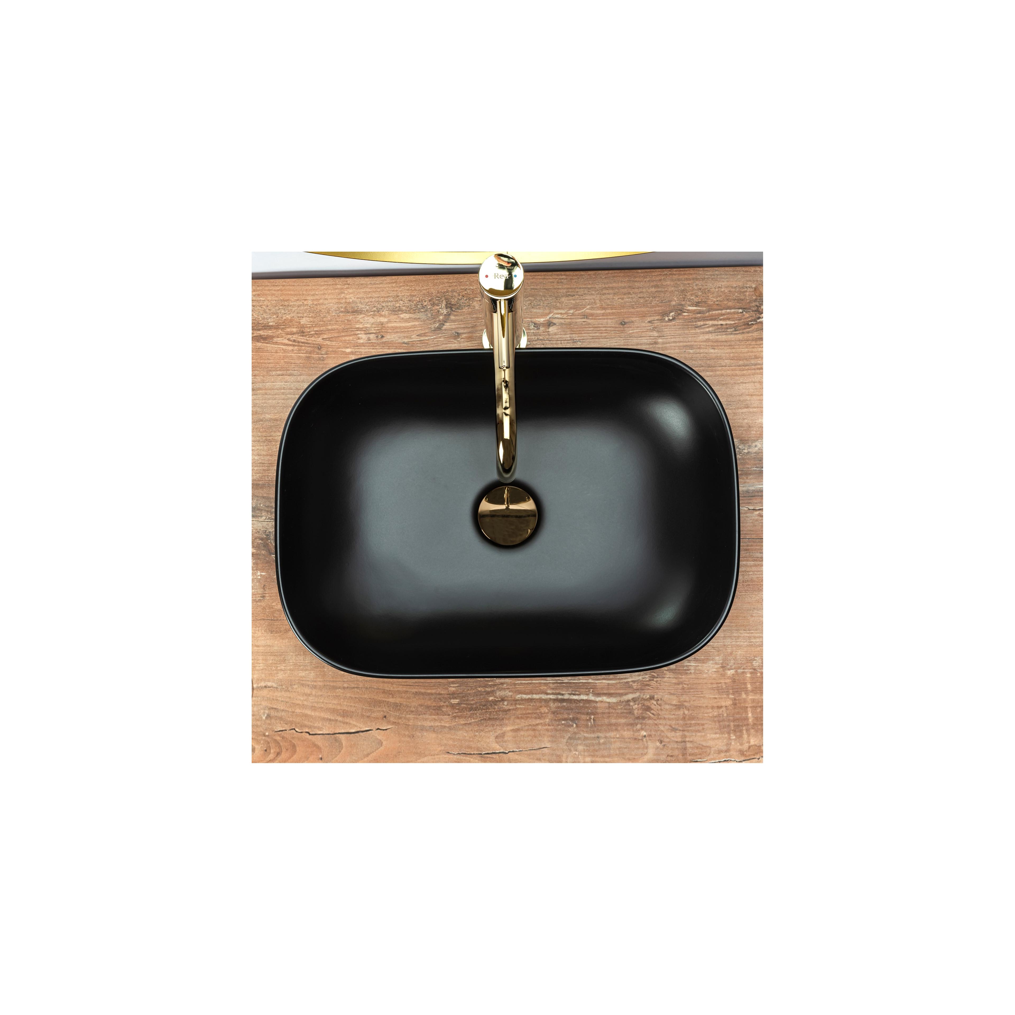 Rea Belinda Black Mat countertop valamu