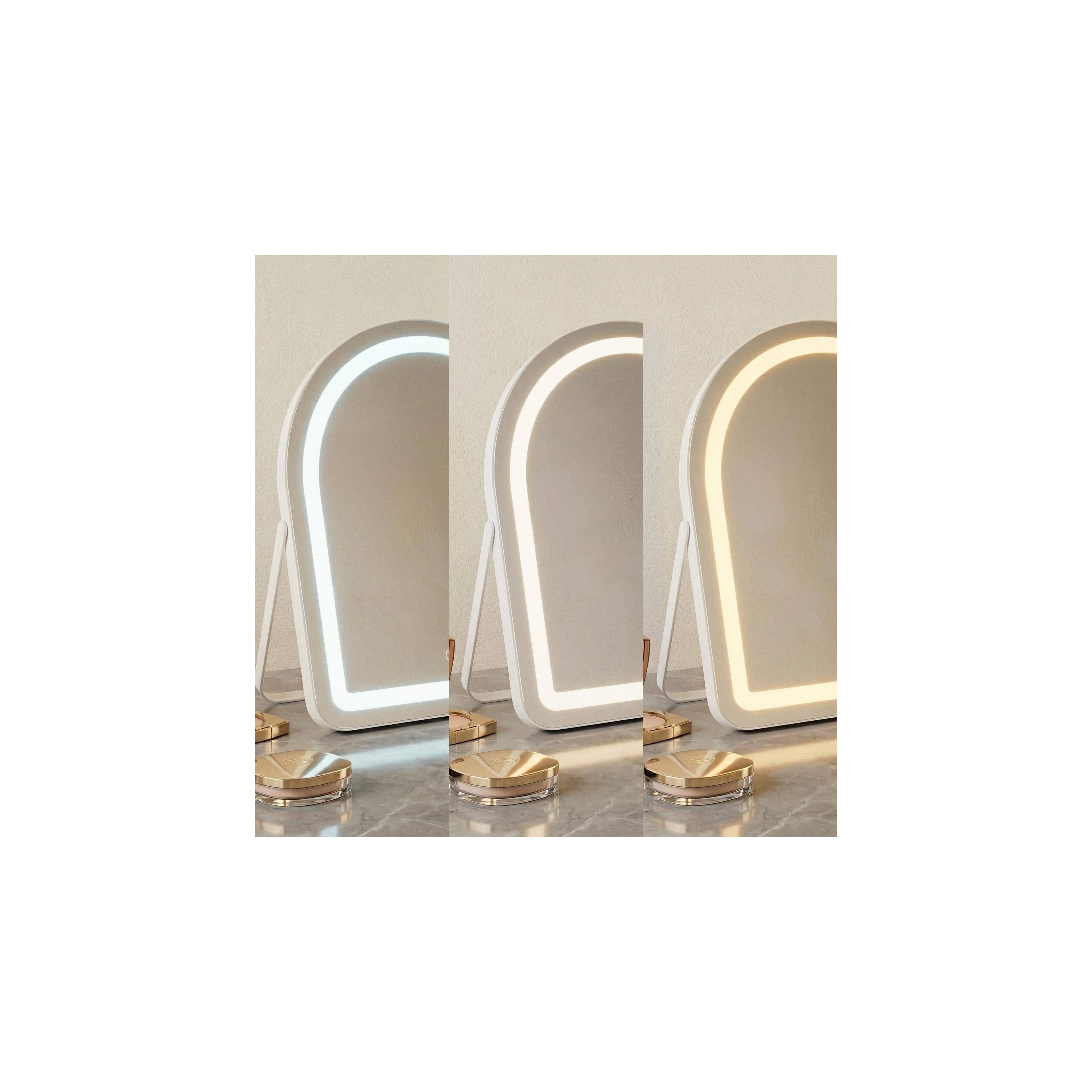 LED-spegel GLAM White 40x45cm