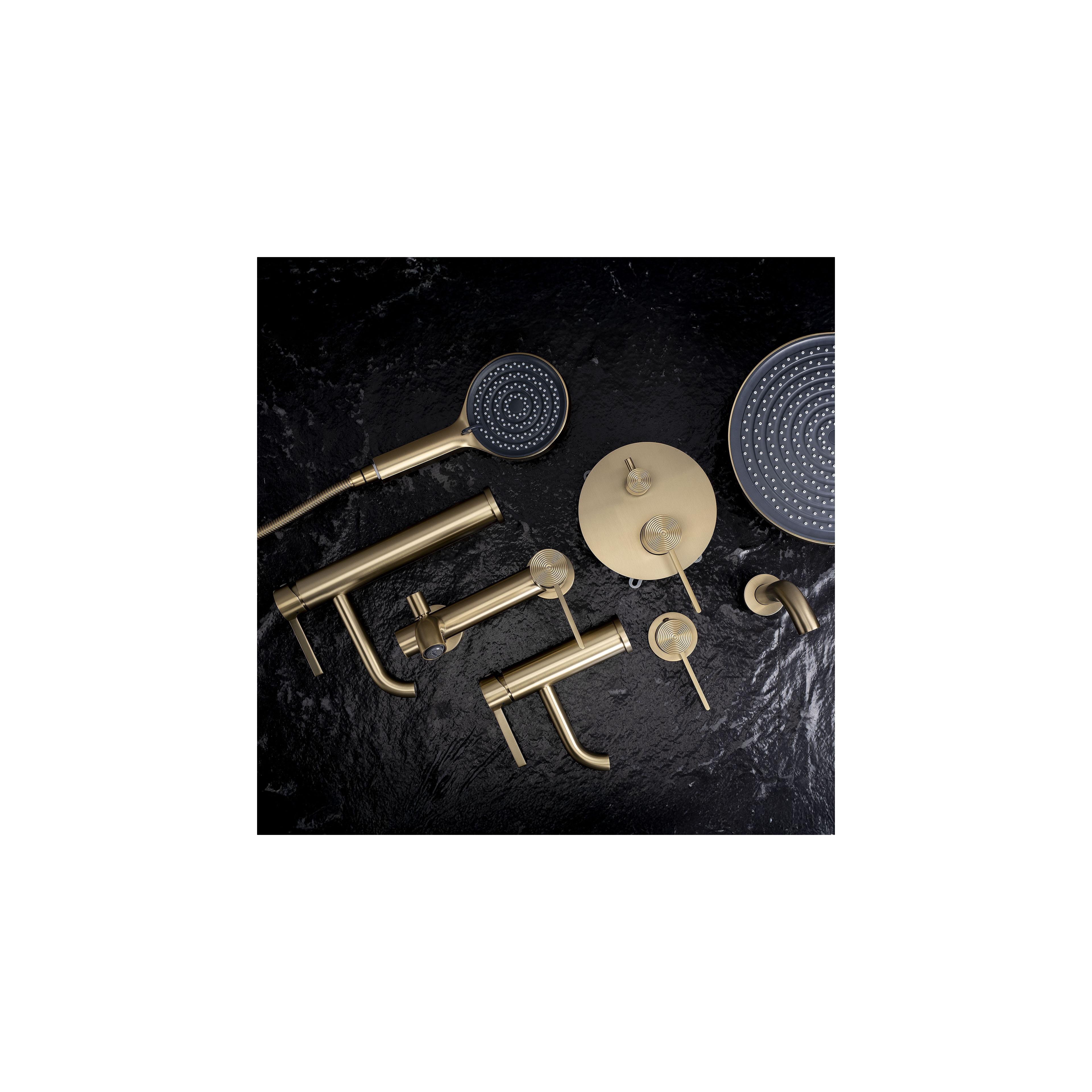 Robinet de lavabo Rea Foster Gold Brush Low
