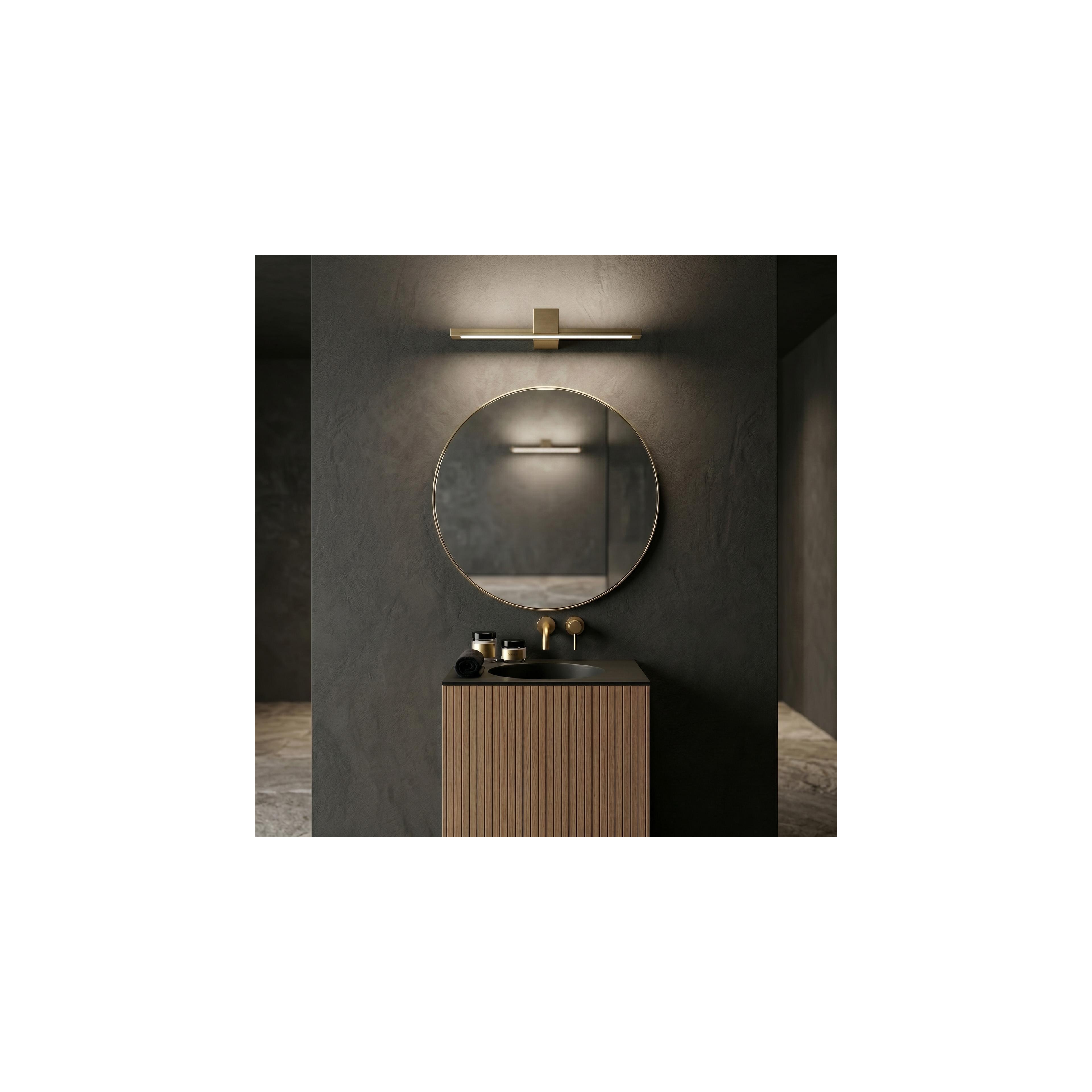 Bad LED-Wandleuchte SWE047-1W 60cm GOLD BRUSH