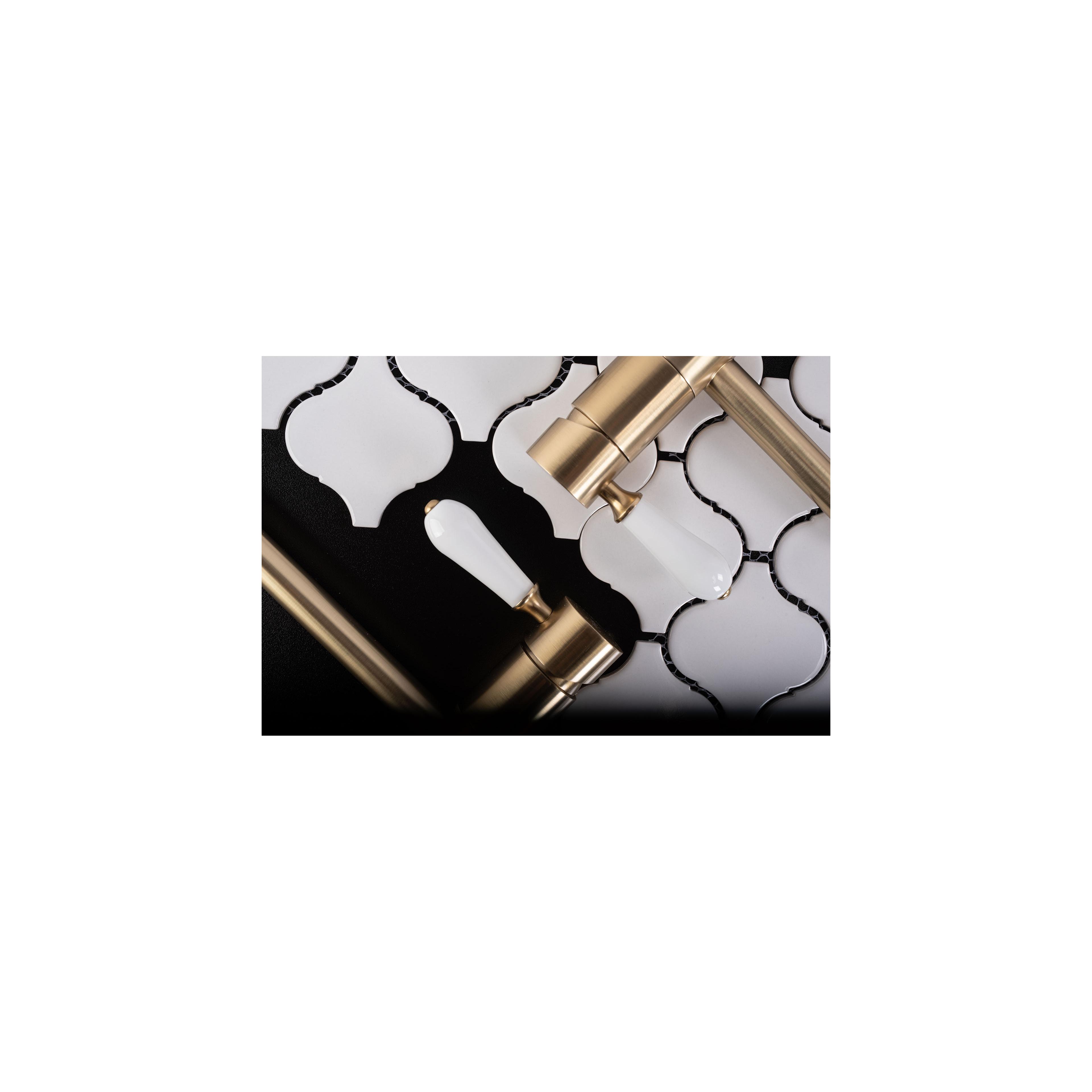 Robinet de lavabo Rea Serra Brush  Gold high