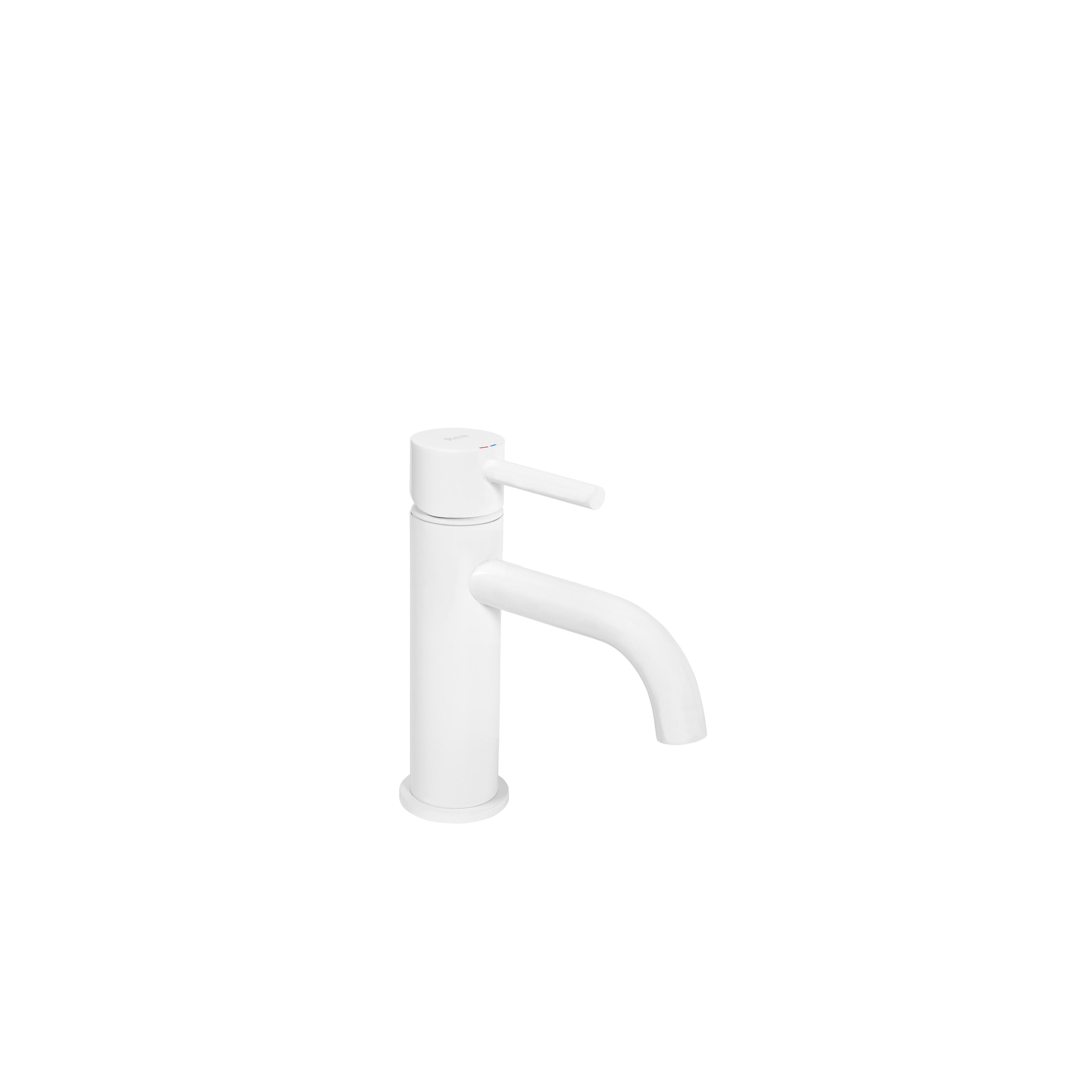 Bathroom faucet Rea Lungo White Low