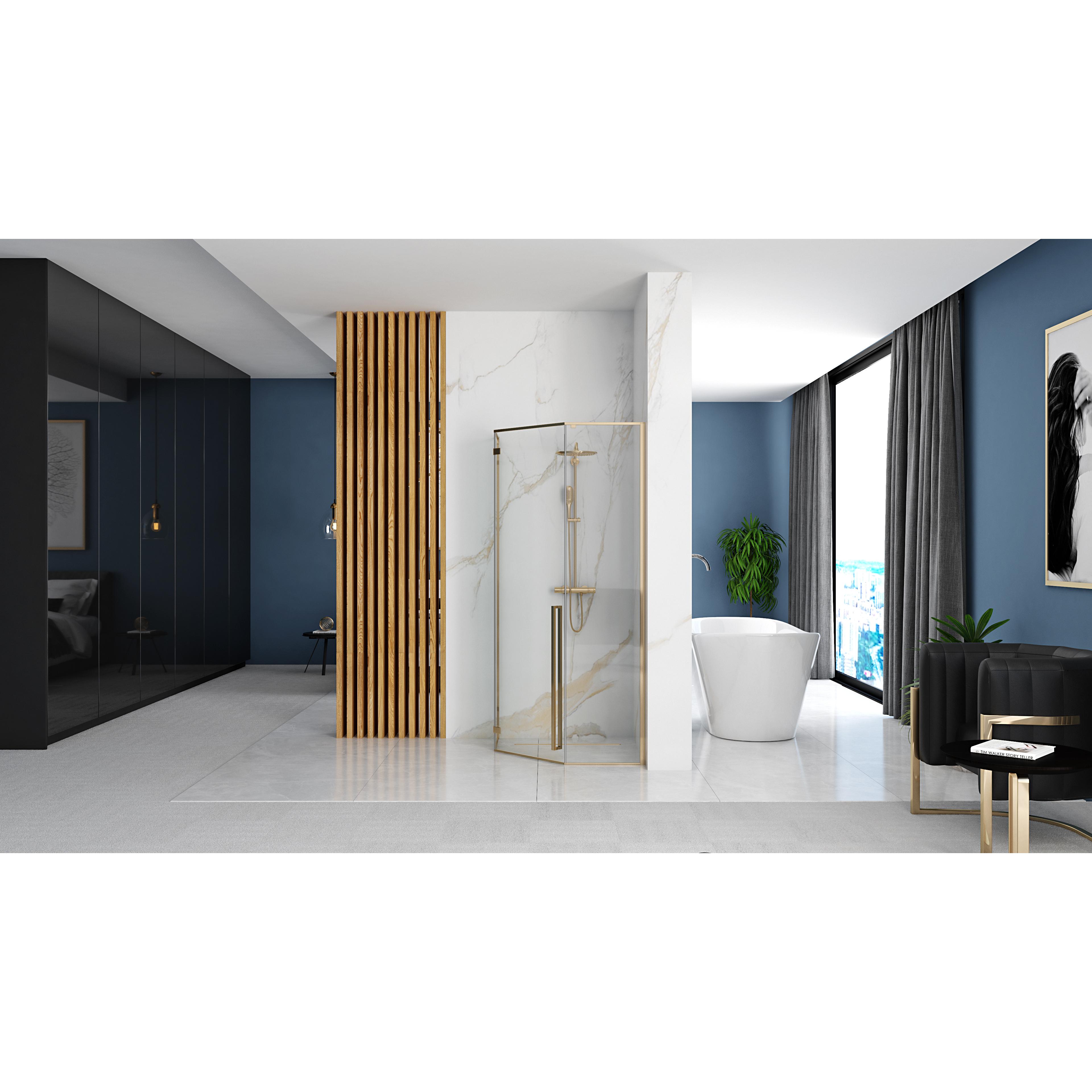 Cabina de dus DIAMOND GOLD  90x90 cm