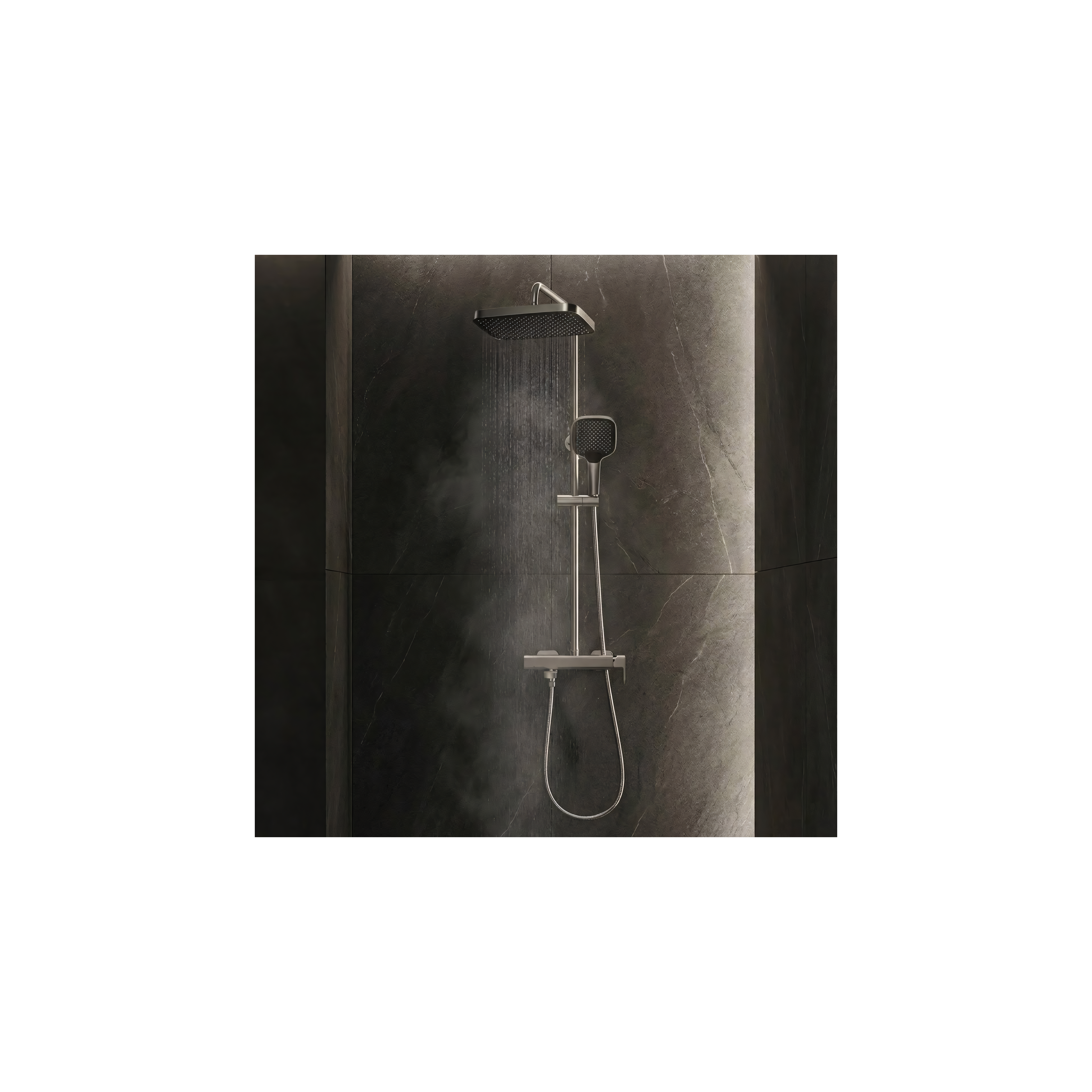 Kit de douche Rea Arlo Brush Nickle