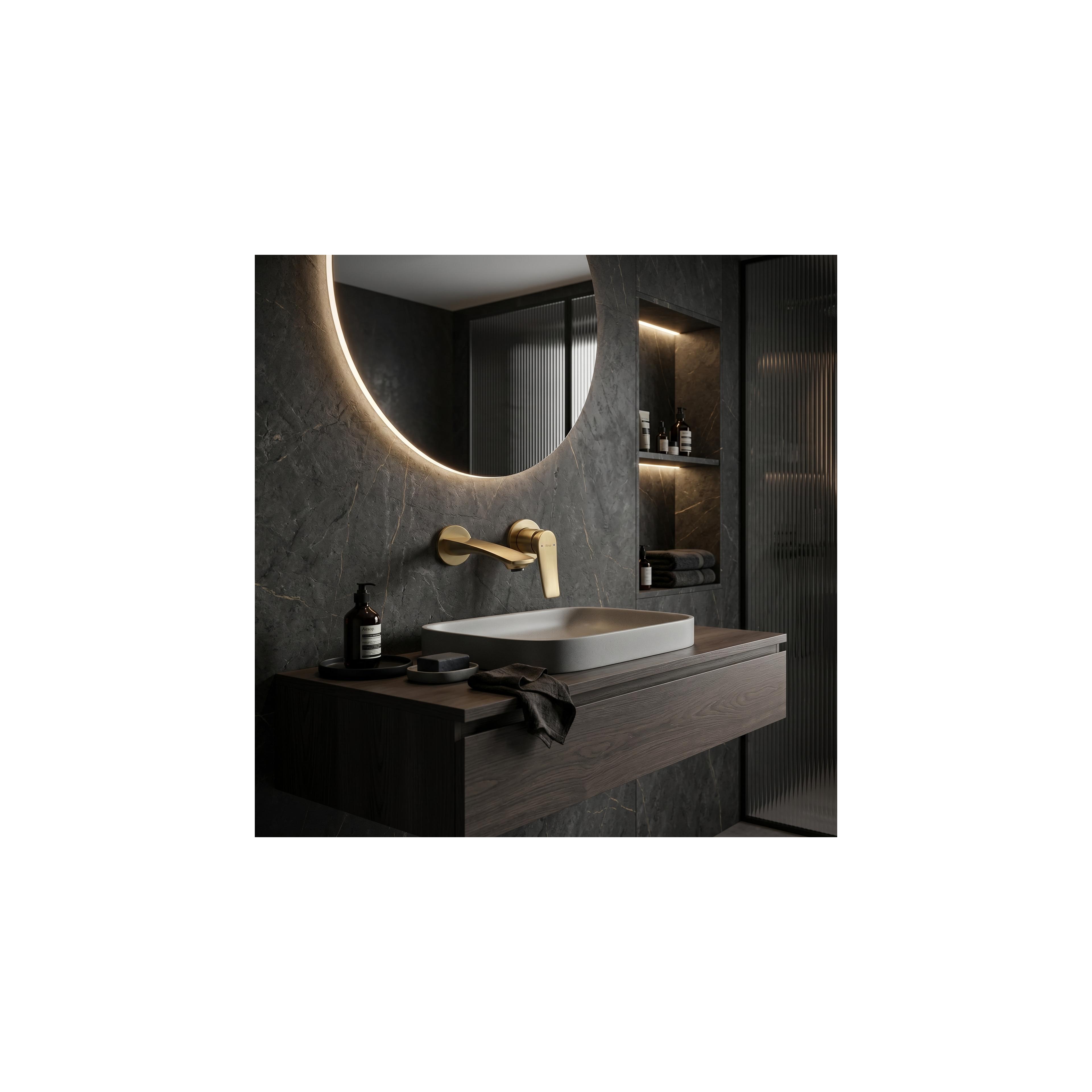 Mitigeur de lavabo encastrable REA VISION Brush Gold + BOX