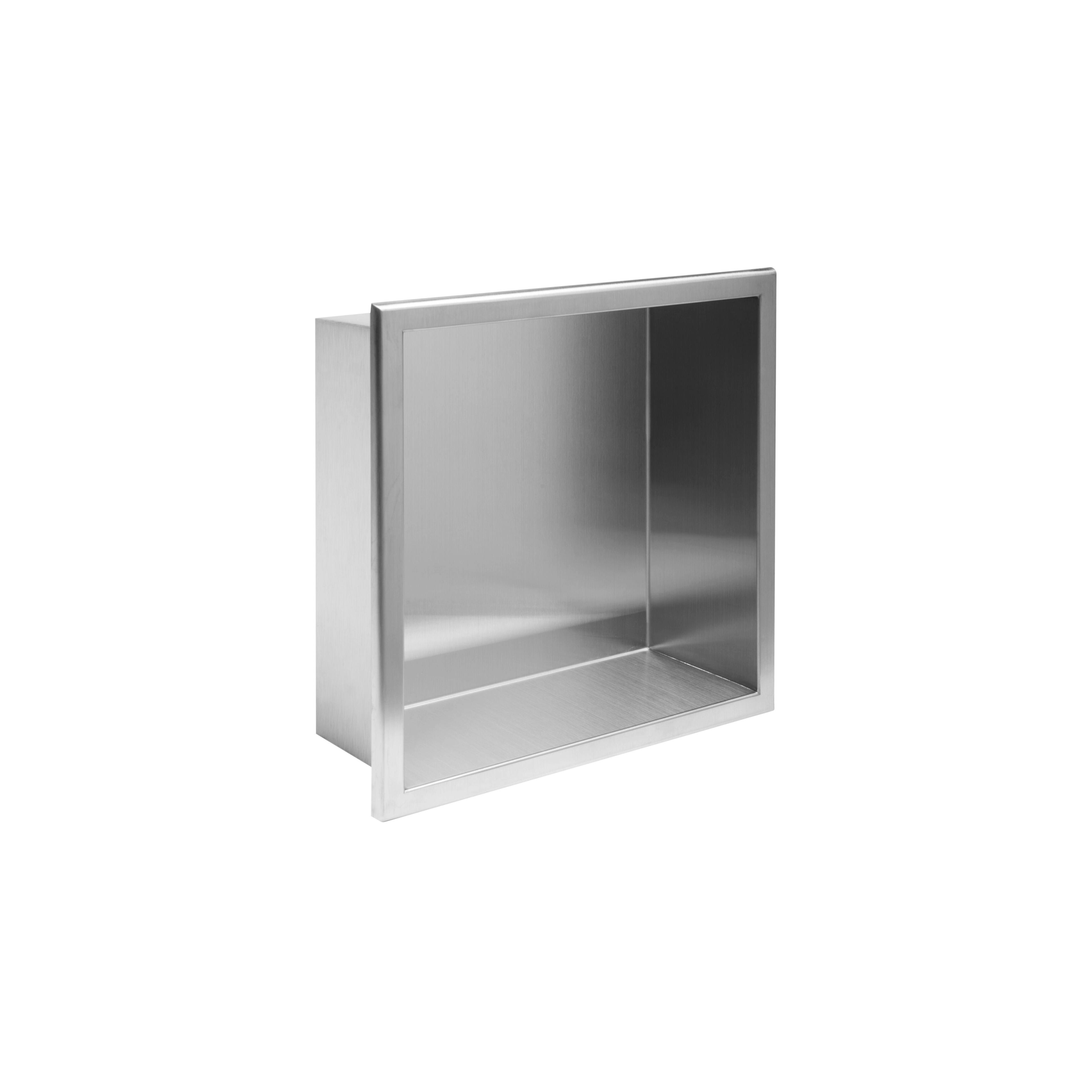bathroom shelf 30x30 steel brush