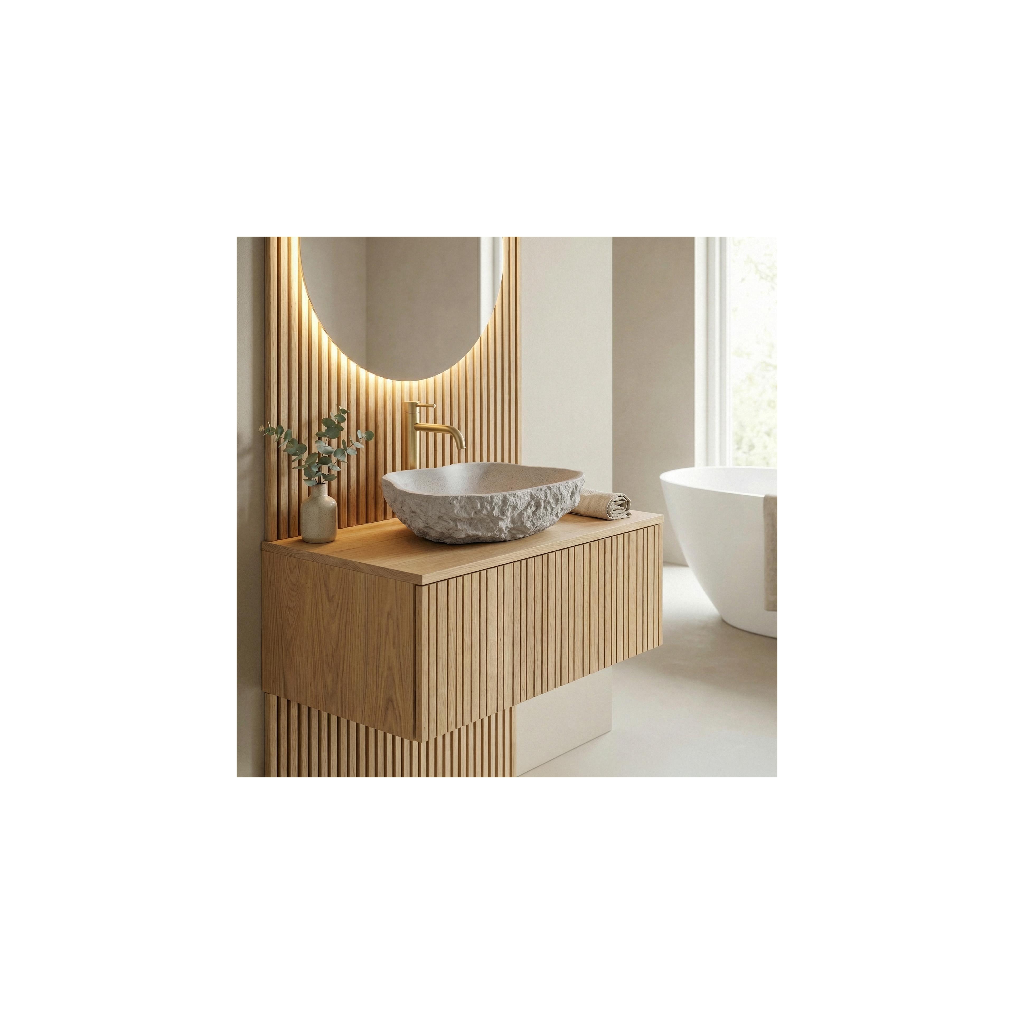Umywalka nablatowa Rea Isla Beige