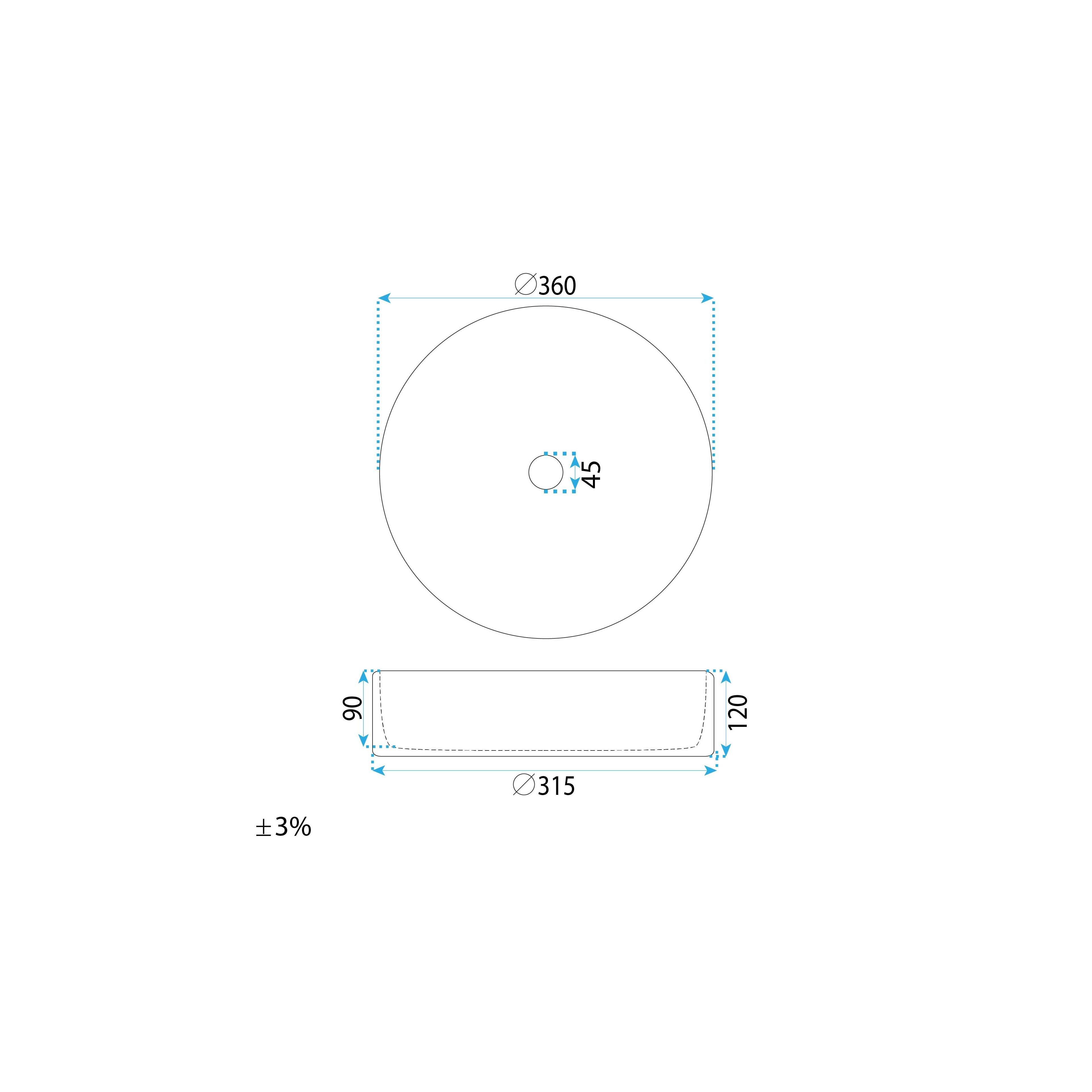Countertop Basin Rea Stefania Fiori