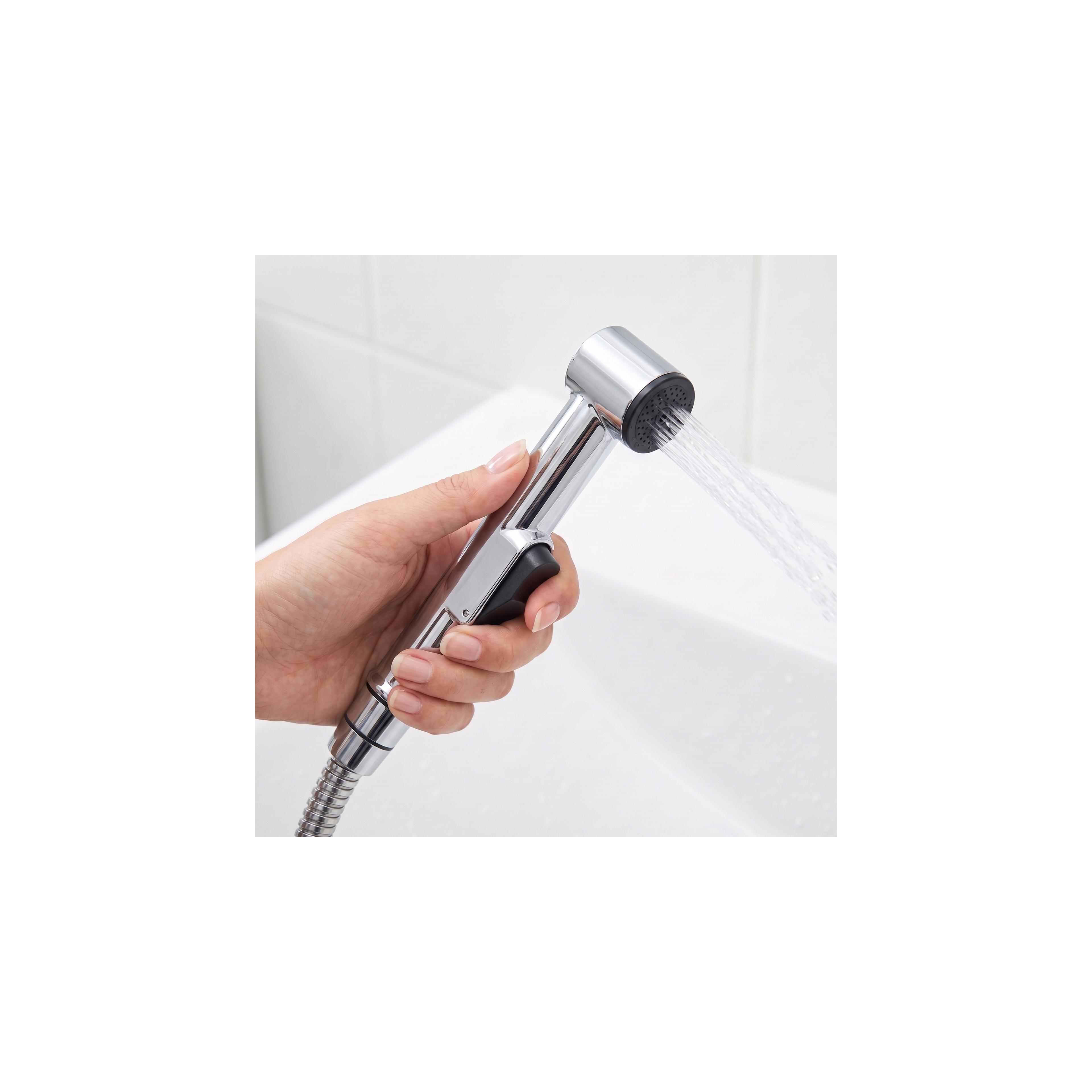Washbasin faucet with bidetta Rea Lungo Chrome