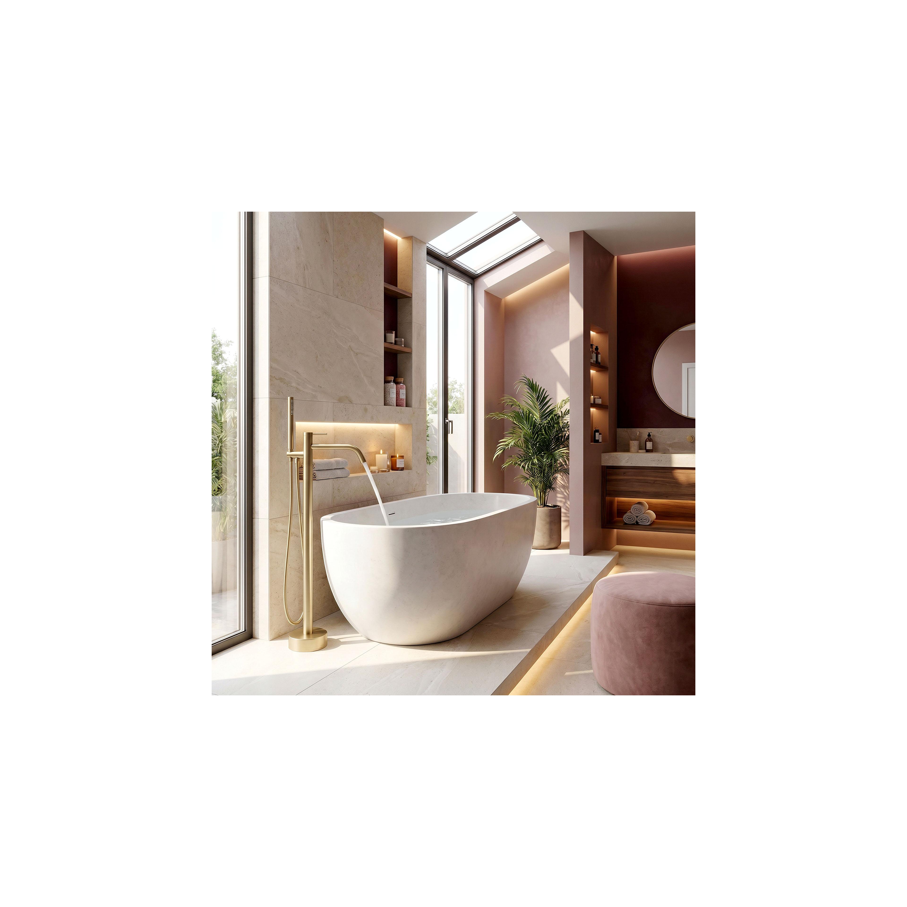 Free-standing faucet Rea Clif Brush Gold