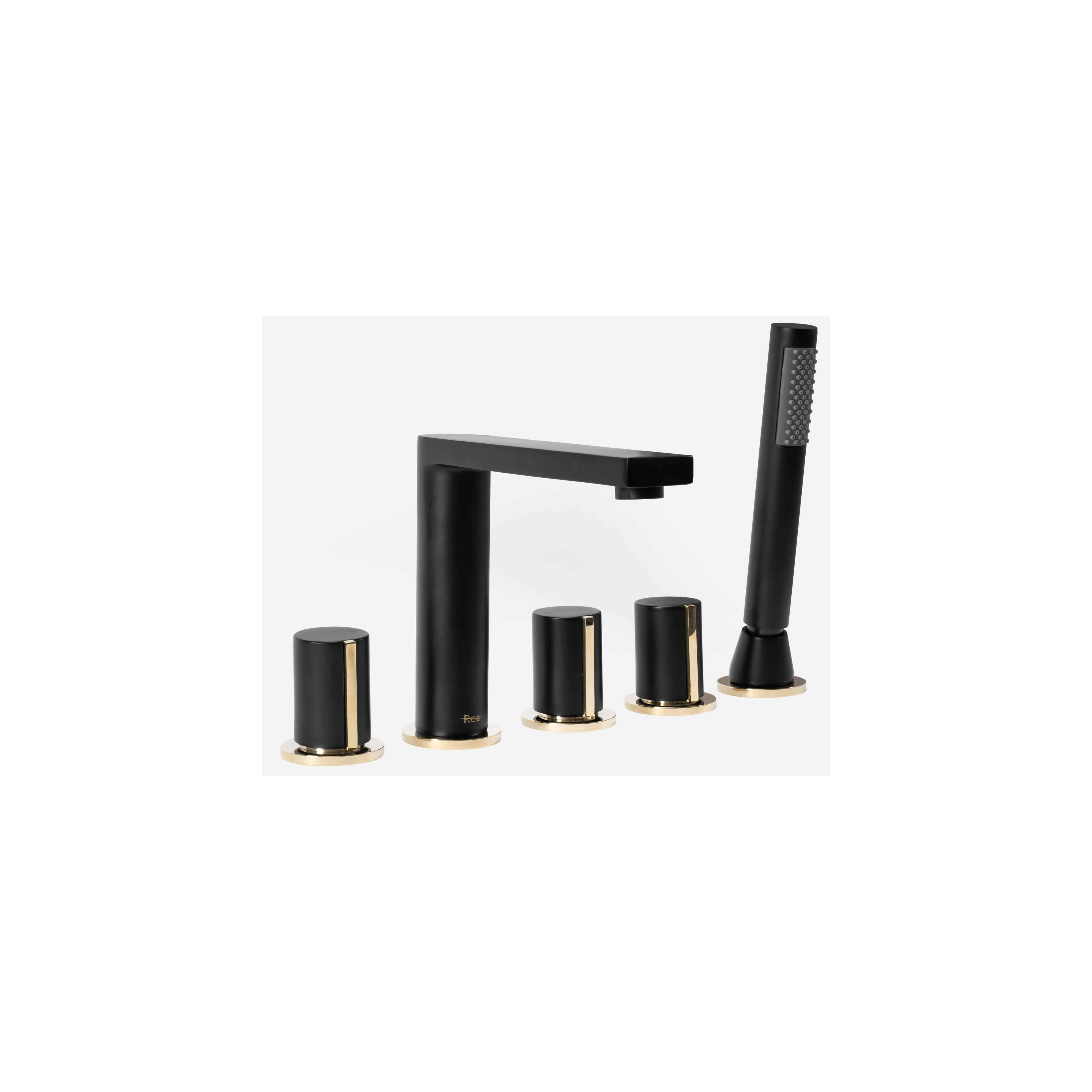 Смеситель для ванны Rea ICON Black Matt