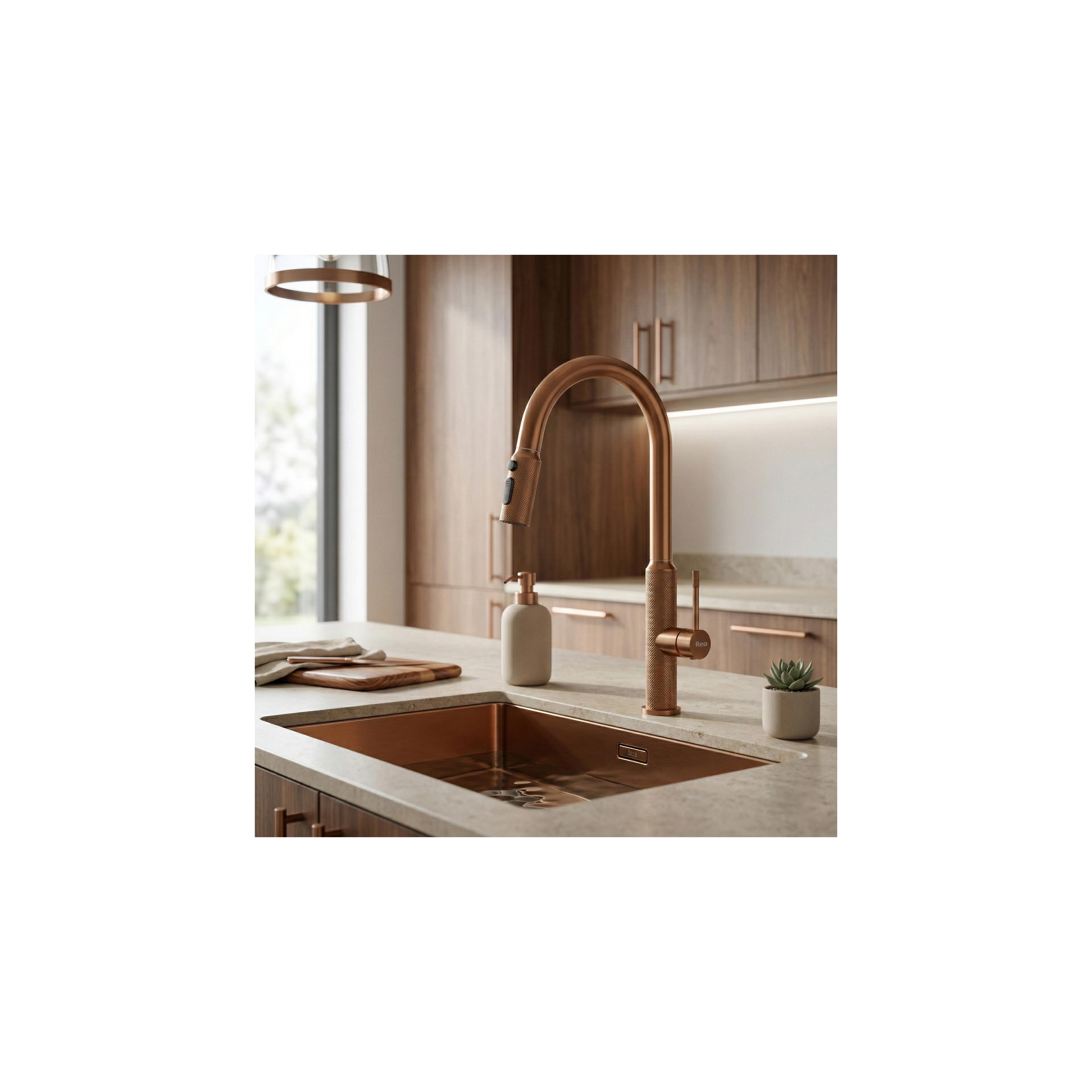 Robinet de cuisine Rea Master Brush Copper