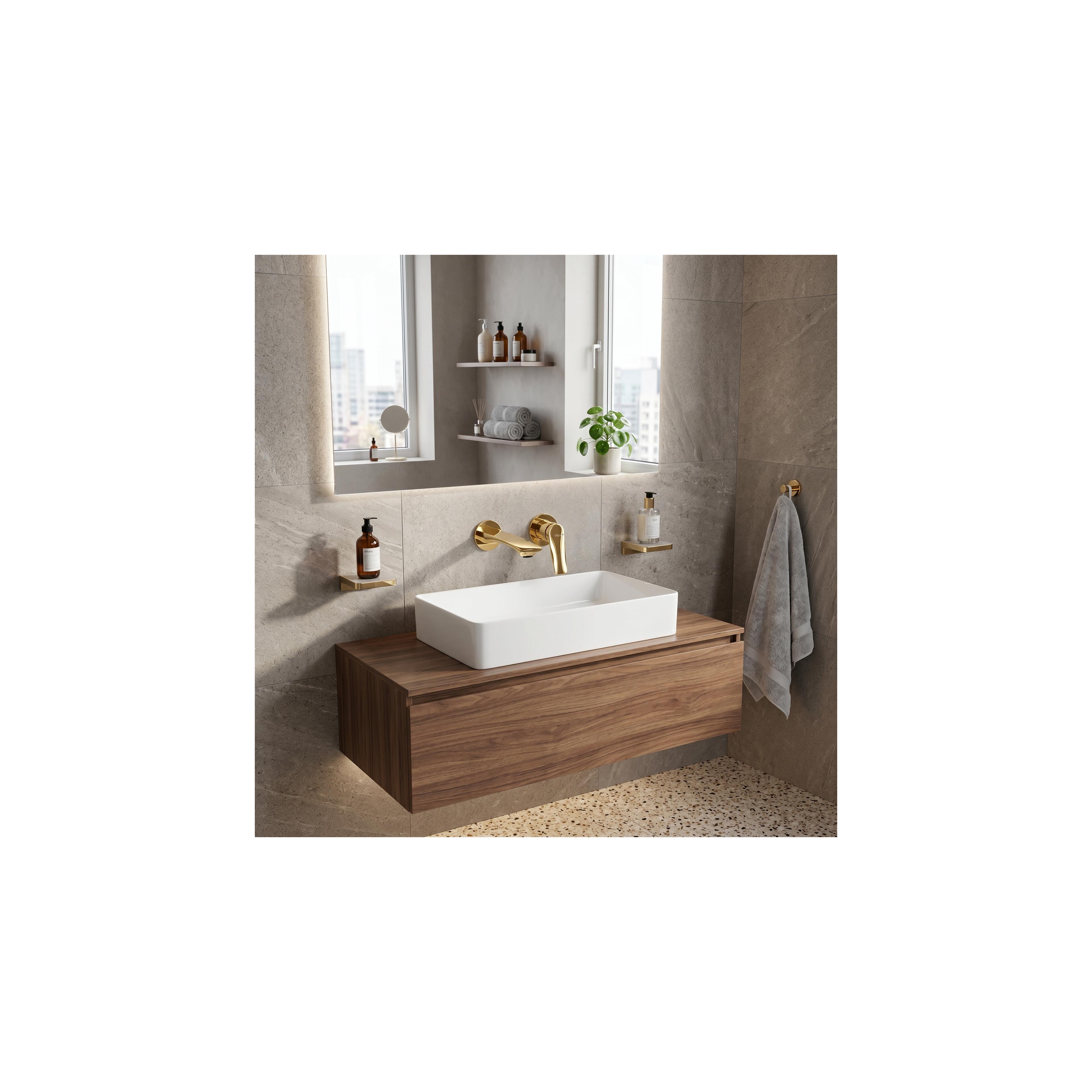Mitigeur de lavabo encastrable REA VISION Gold + BOX
