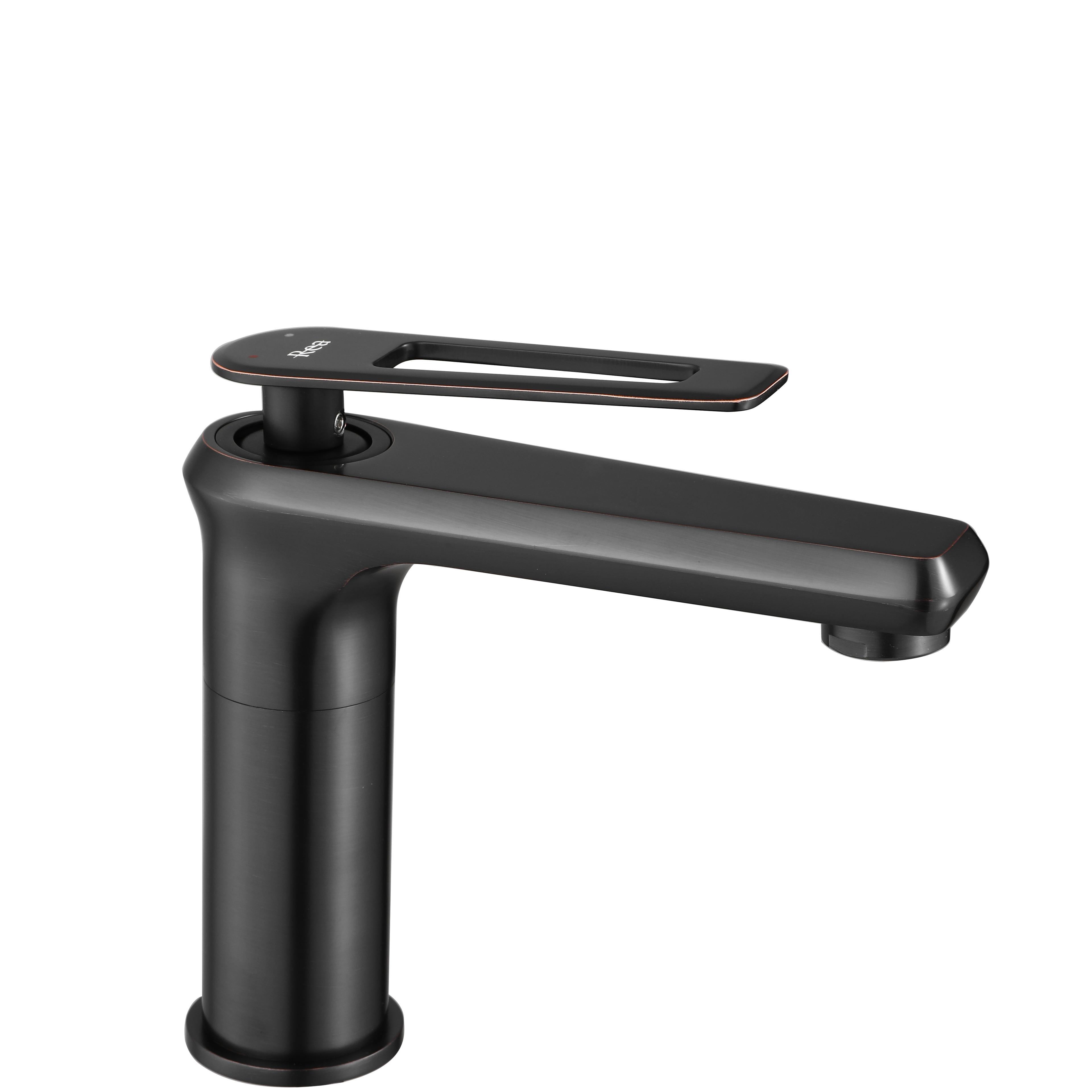 REA BLADE Black / Gold Brushed Mešalnik za umivalnik Low