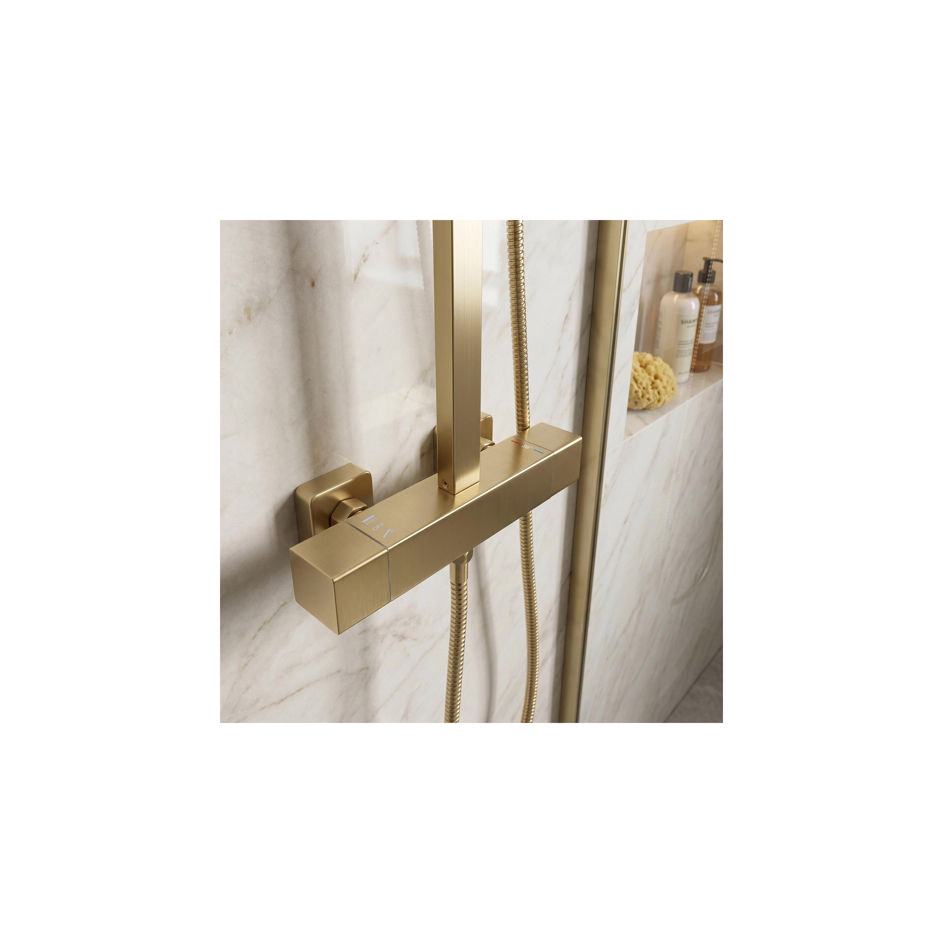 Zestaw natryskowy Rea Atrium Brush Gold