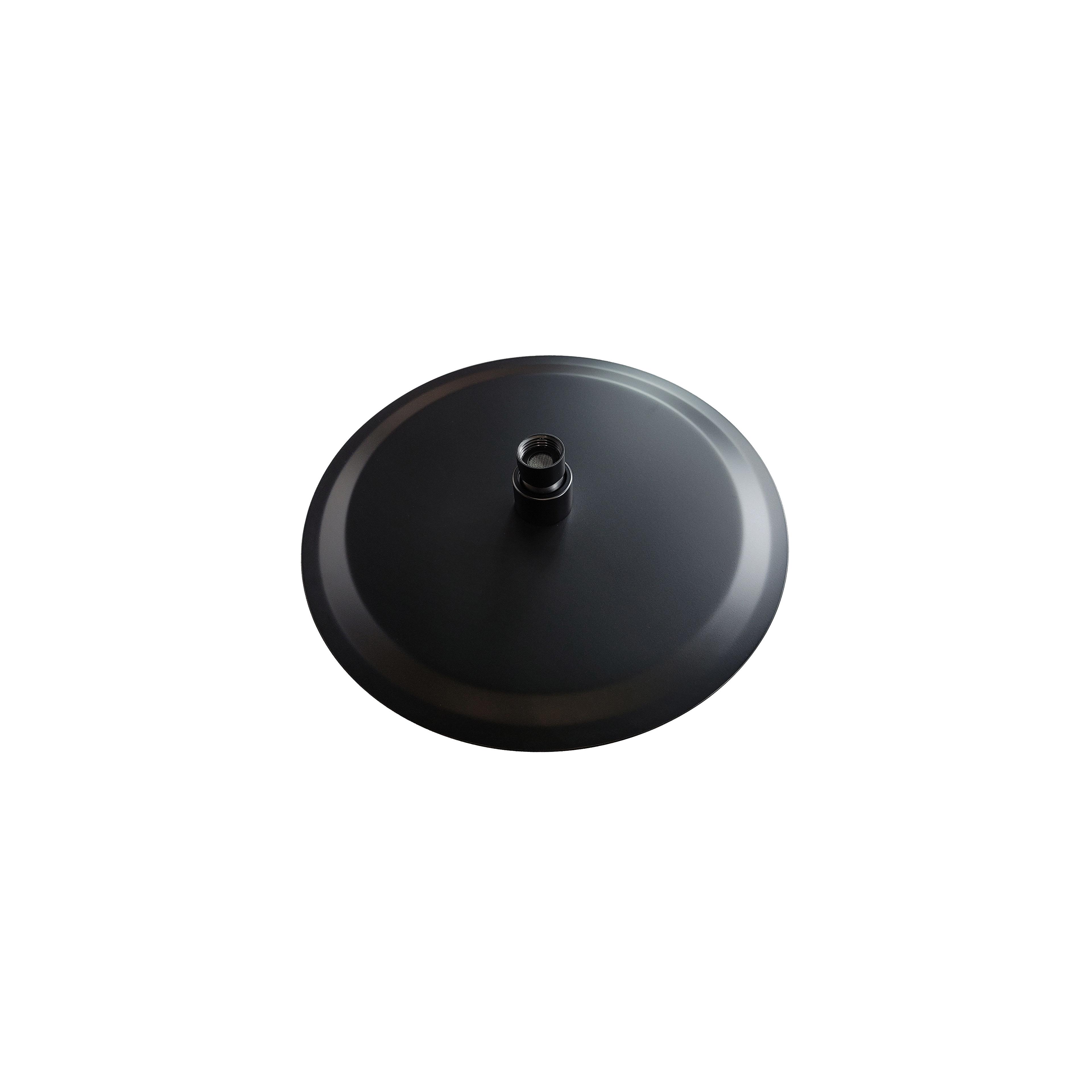 Esőztető zuhany Rea Black Matt 25cm