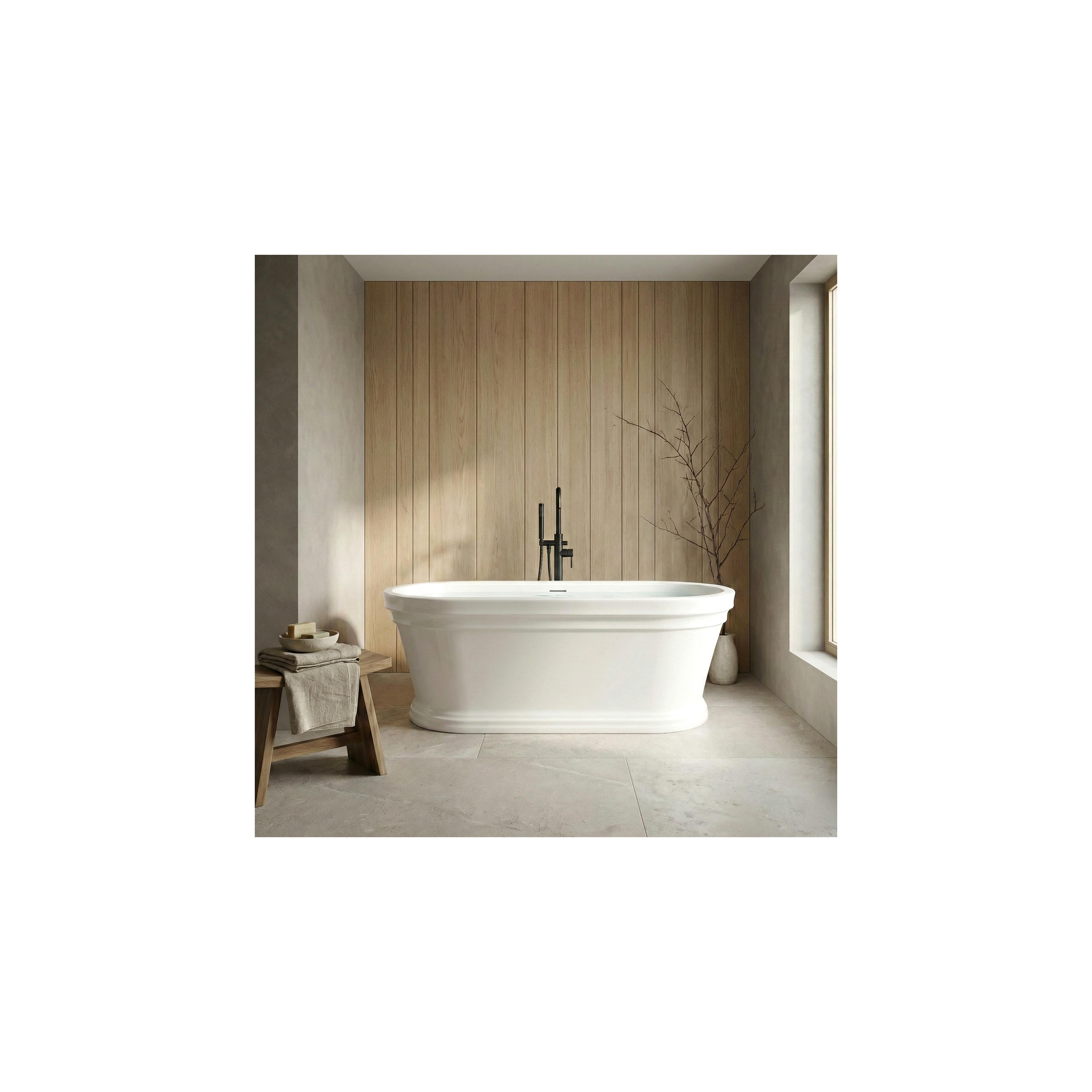 Baignoire autoportante en acrylique Olivia 170
