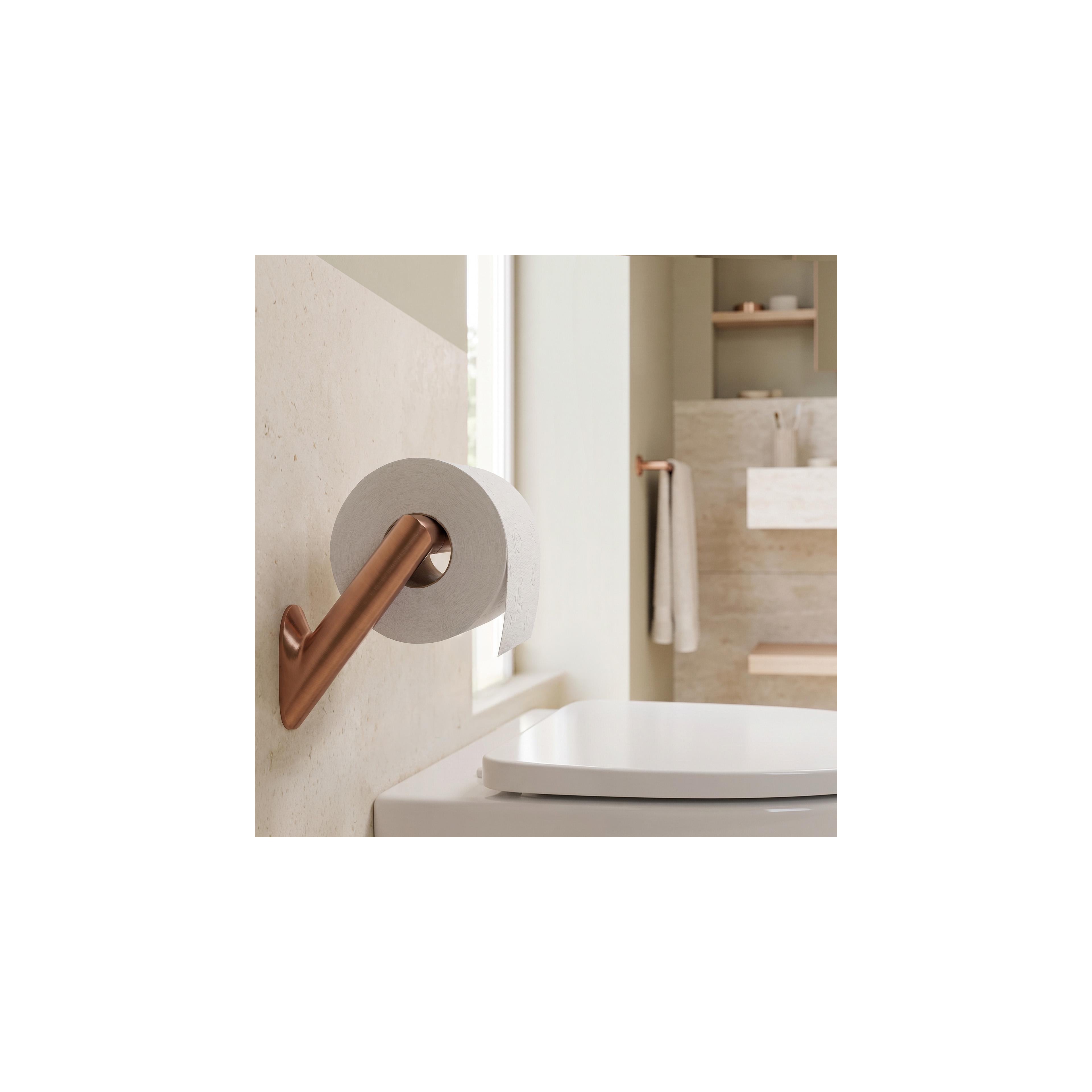 Toilet paper holder Will Brush Copper