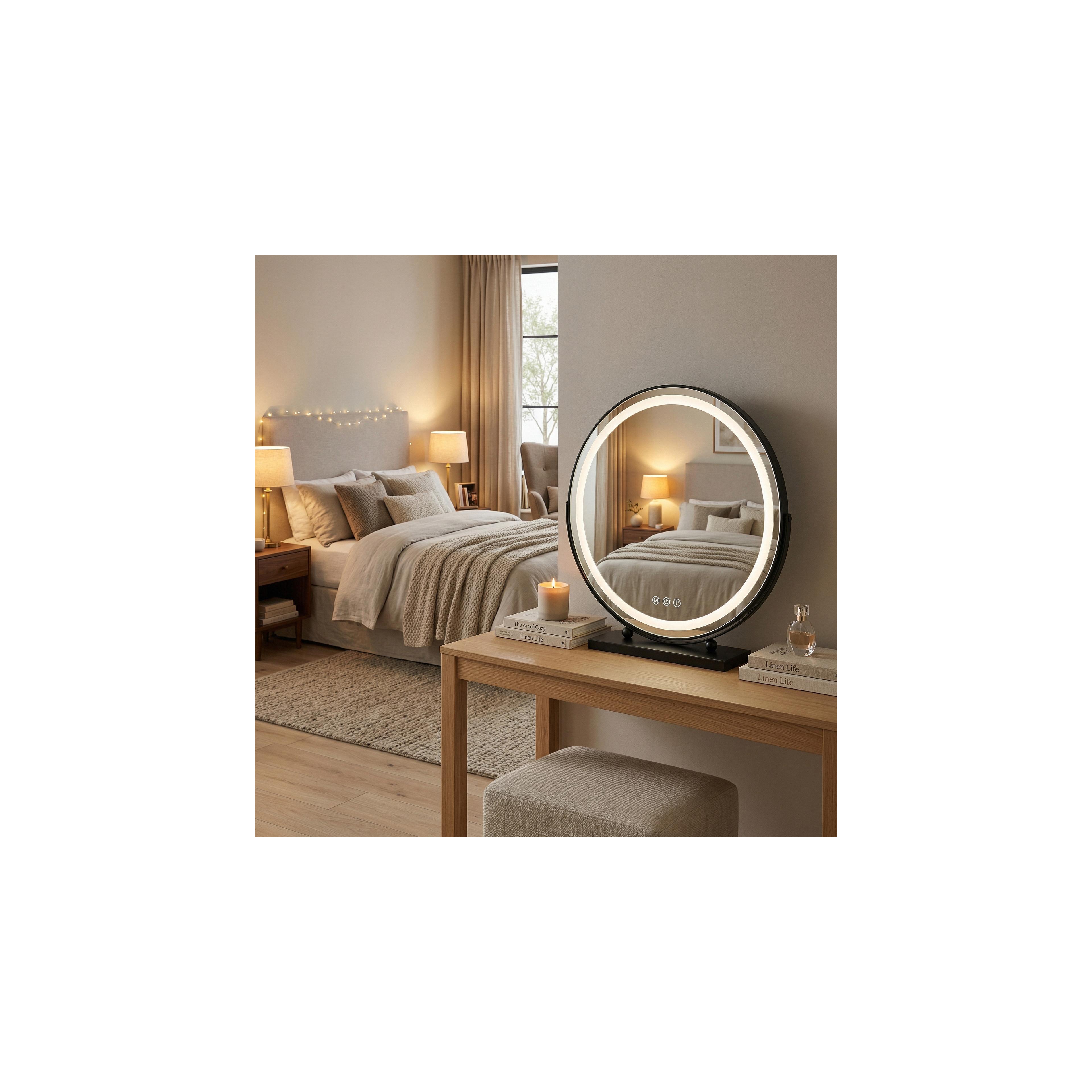 LUSTRO LED MAKE-UP Black 50 cm