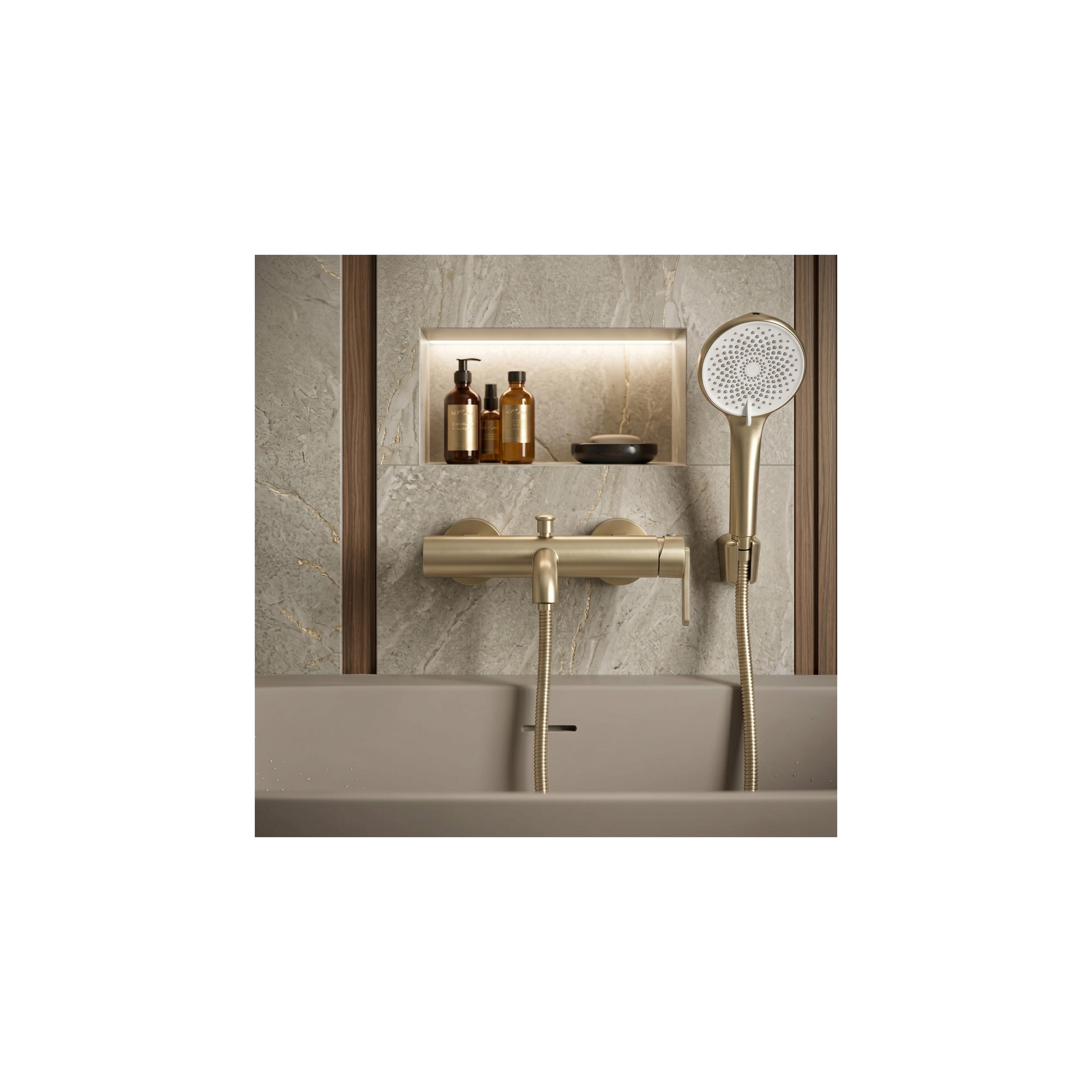 Bath faucet REA Ontario Side Brush Gold