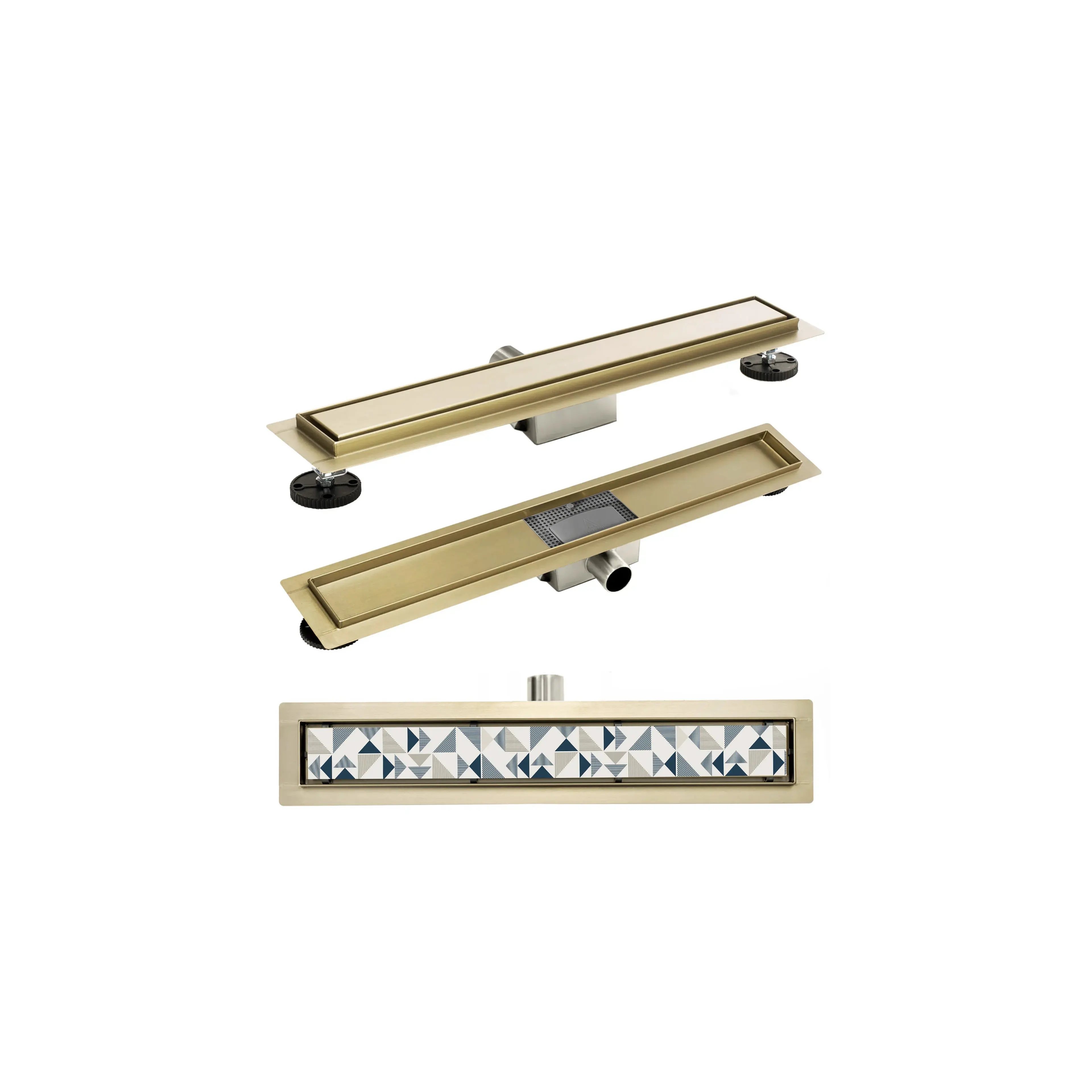 Drain linéaire Rea Pure Neo Gold 80