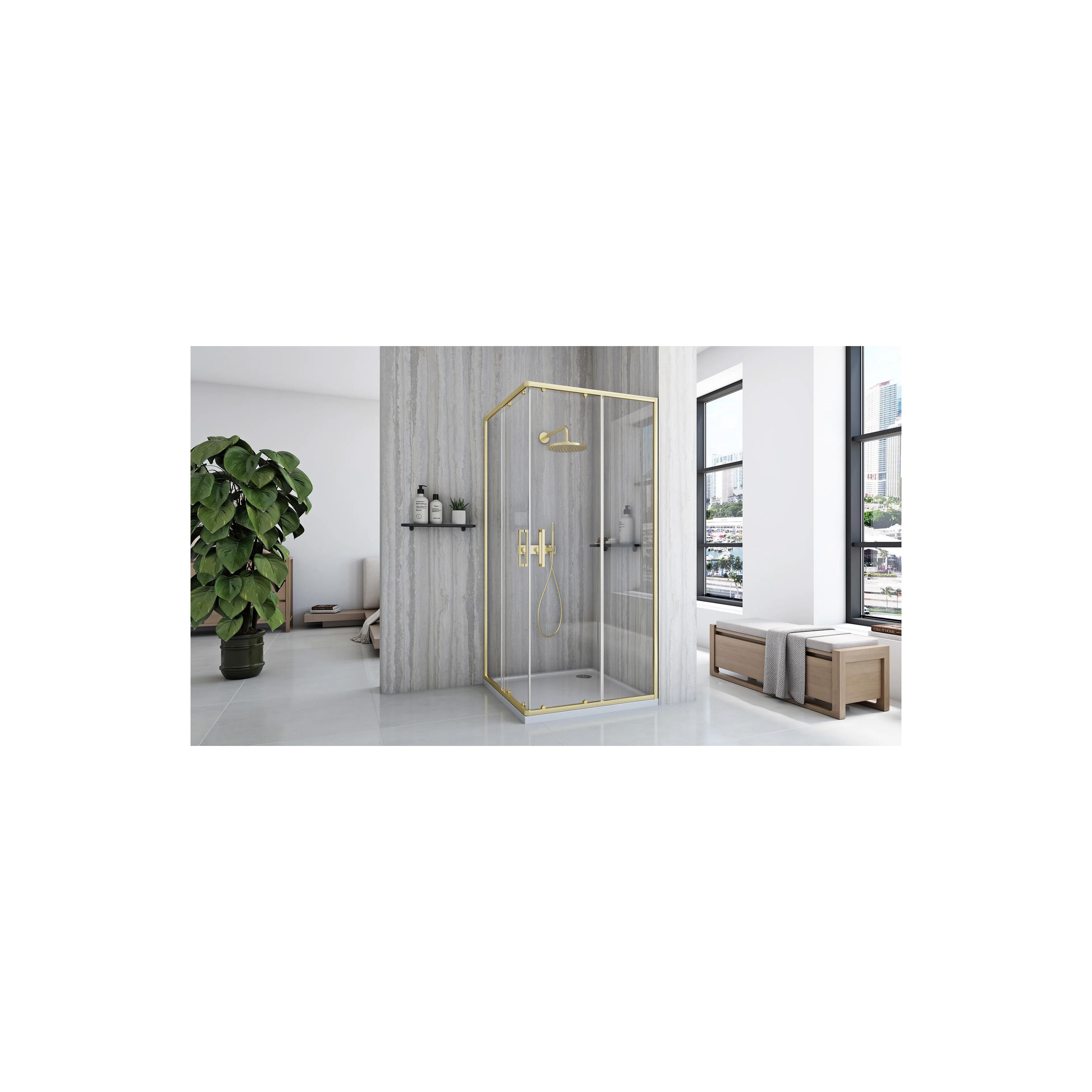 Душевая кабина Rea City 80x80 Gold Brush