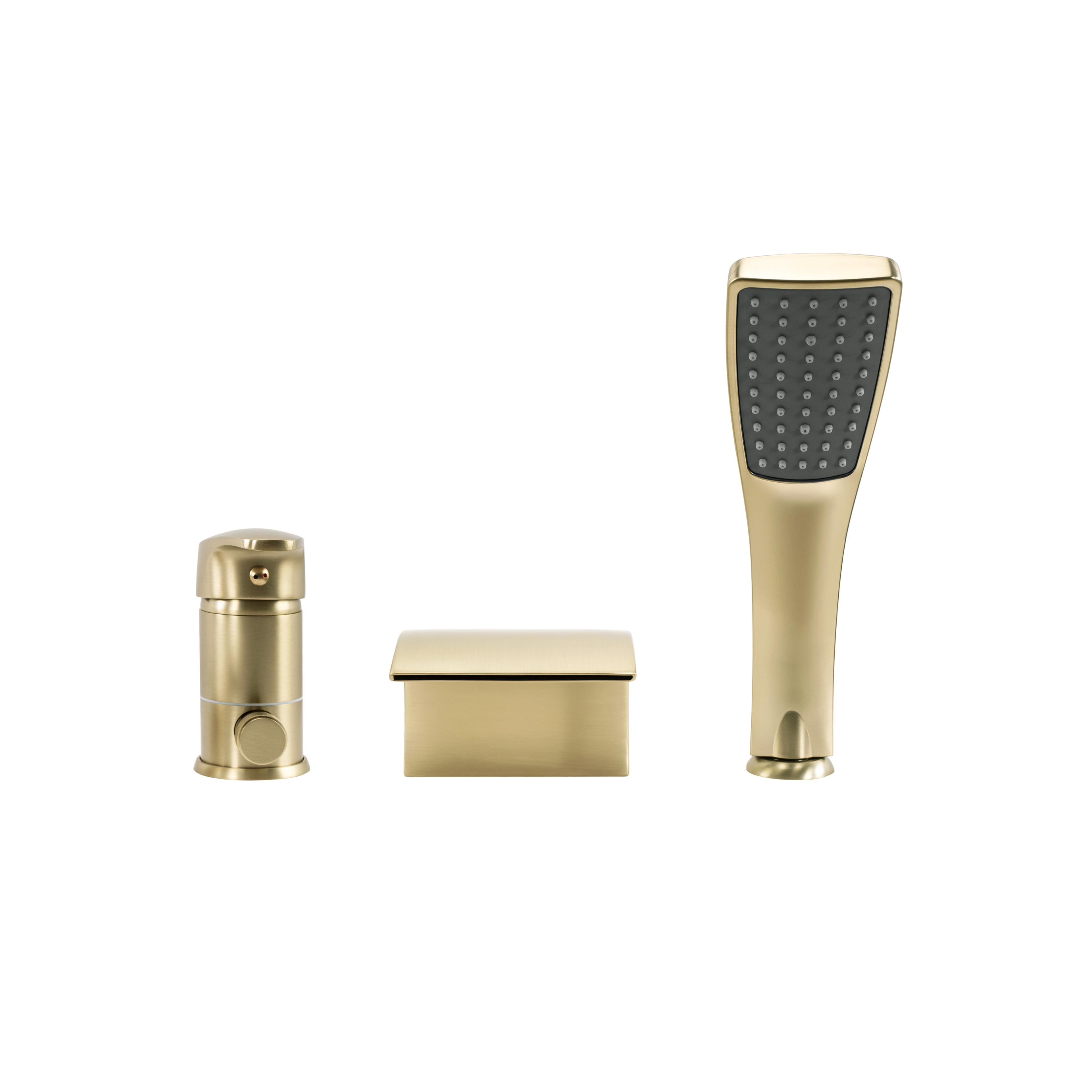 Bath faucet Rea Riven Brush Gold