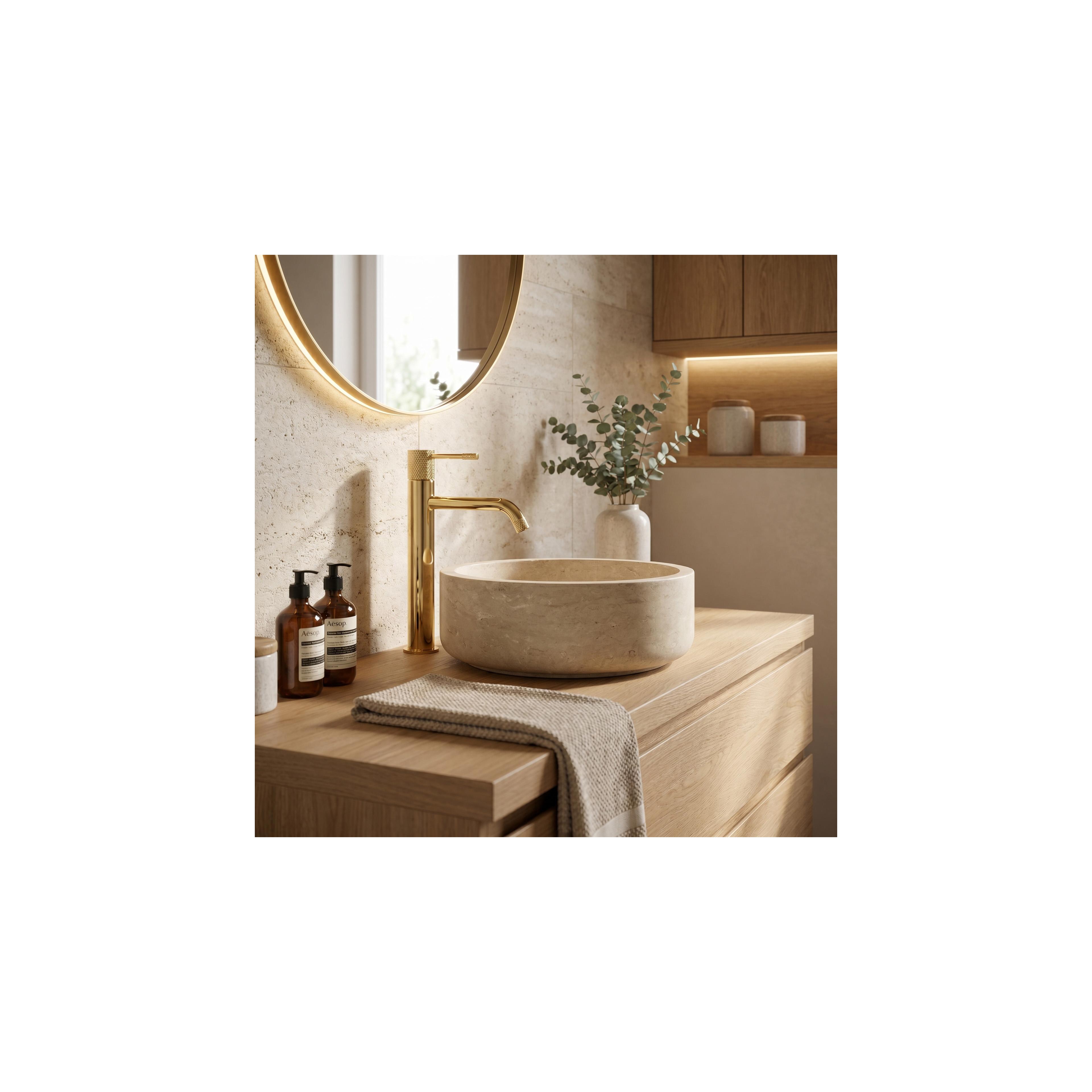 Bathroom faucet Rea Venti Gold High
