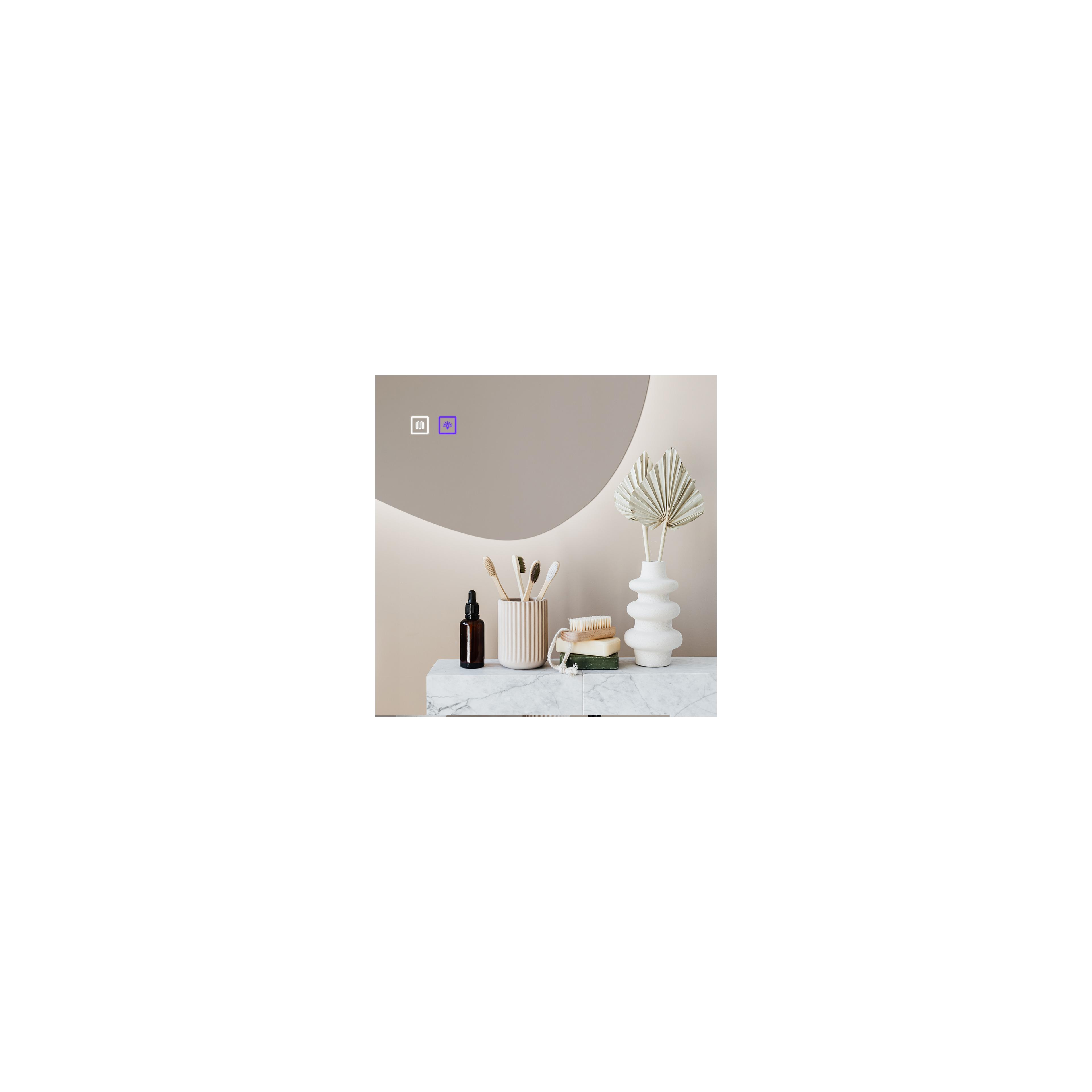 Miroir LED 80x60cm CLOUD C