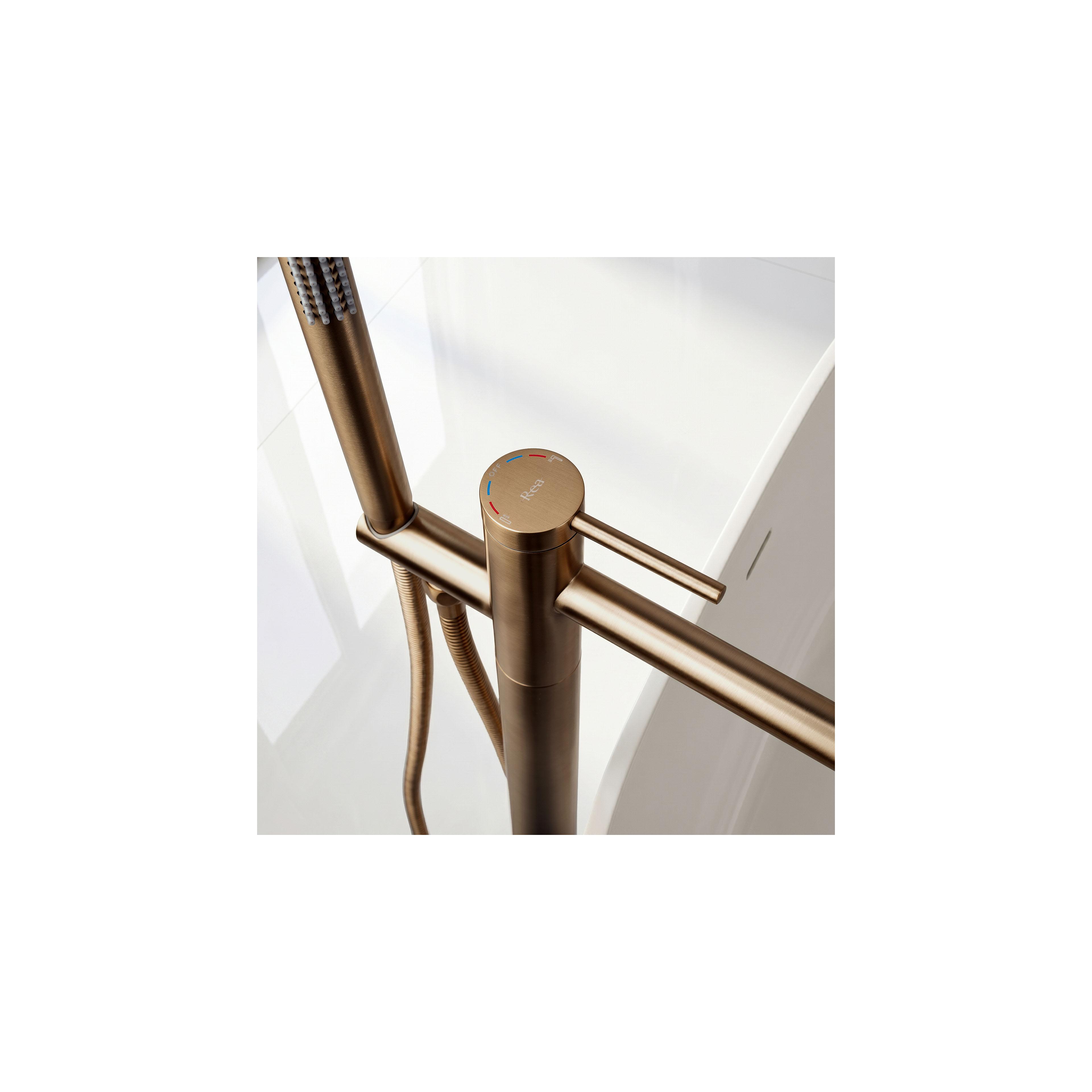 Free-standing faucet Rea Clif Brush Copper