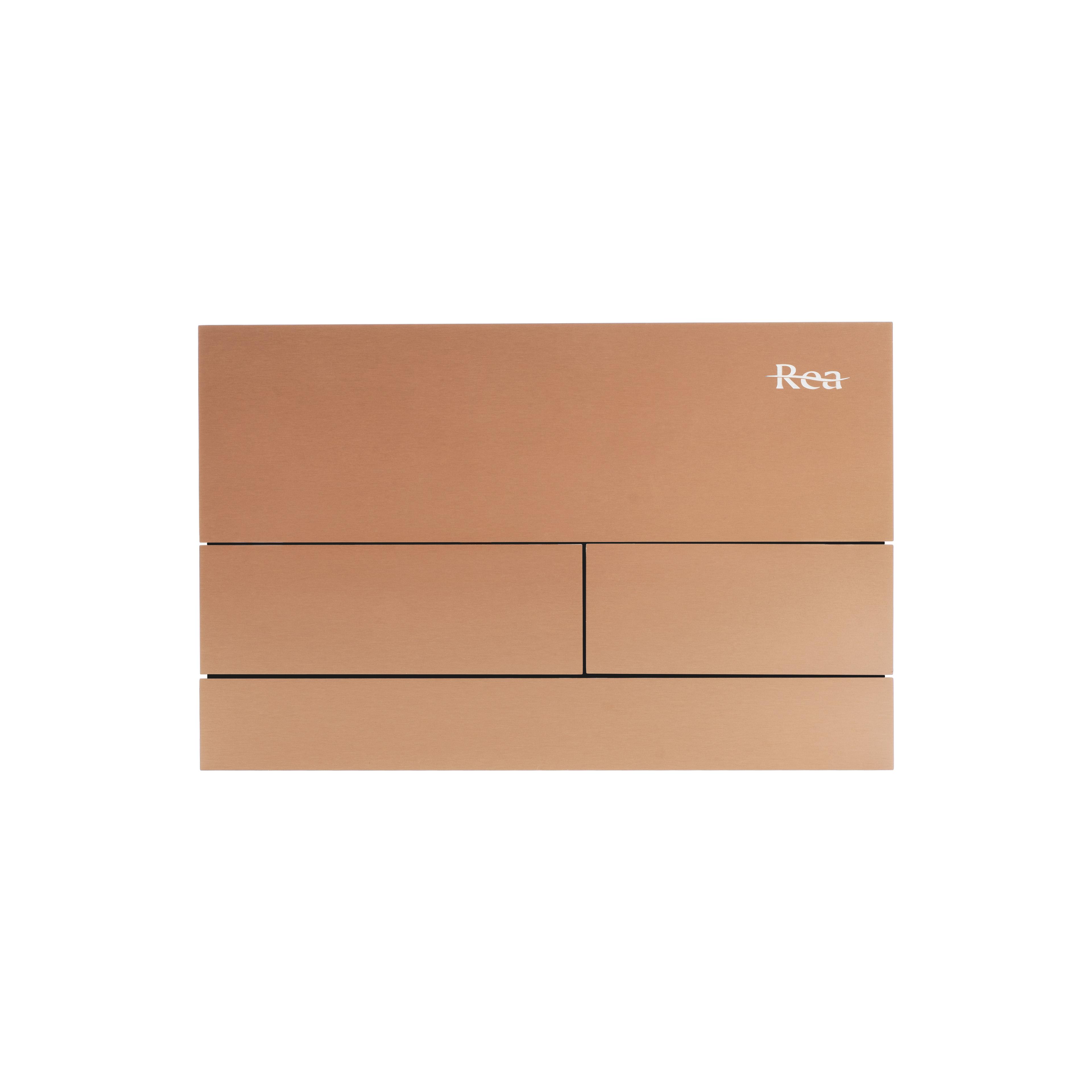 Toilet Flush Button K011A-Q Rea T Brush Copper/Brushed Rose Gold