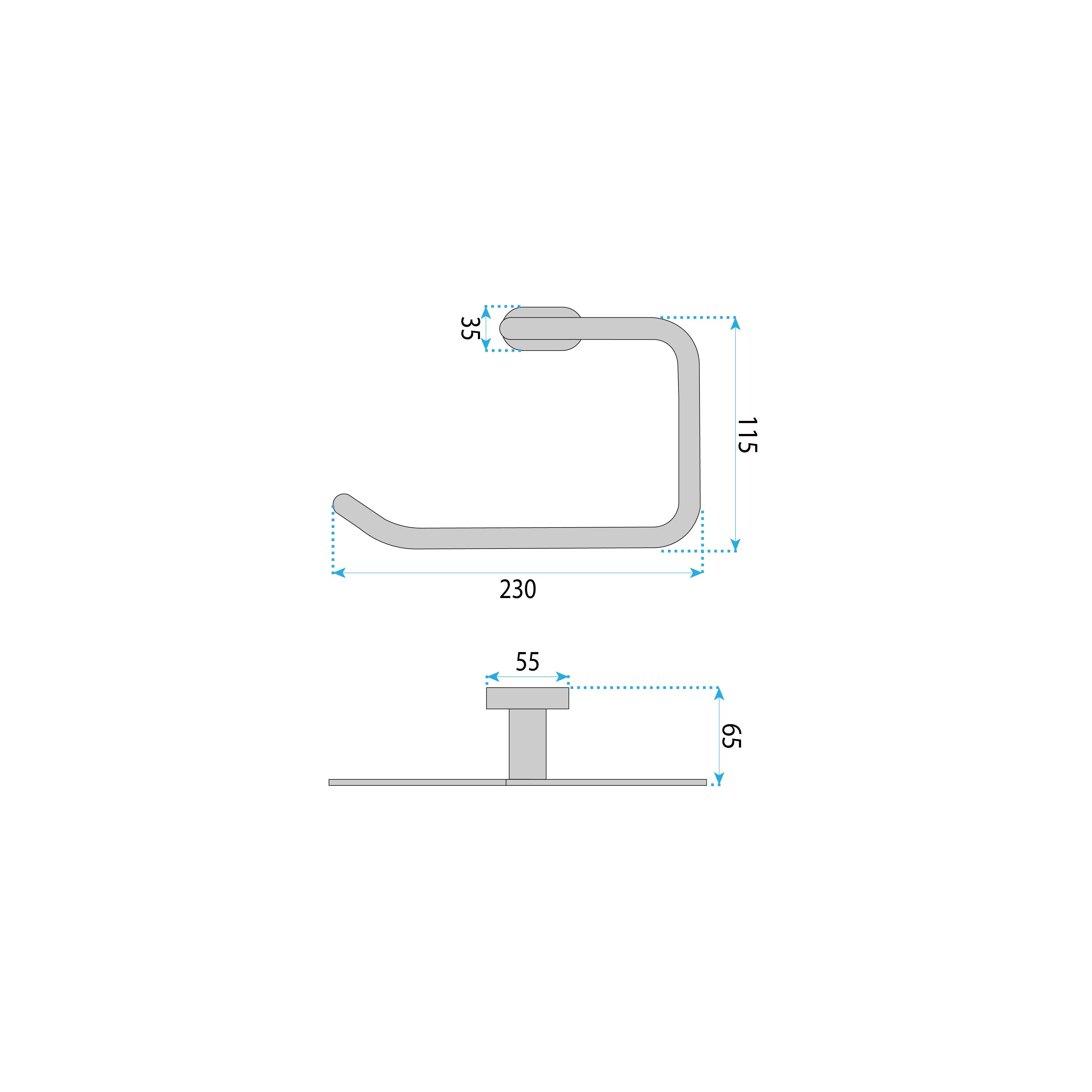 Porte-serviette Ring 110 Til Gold