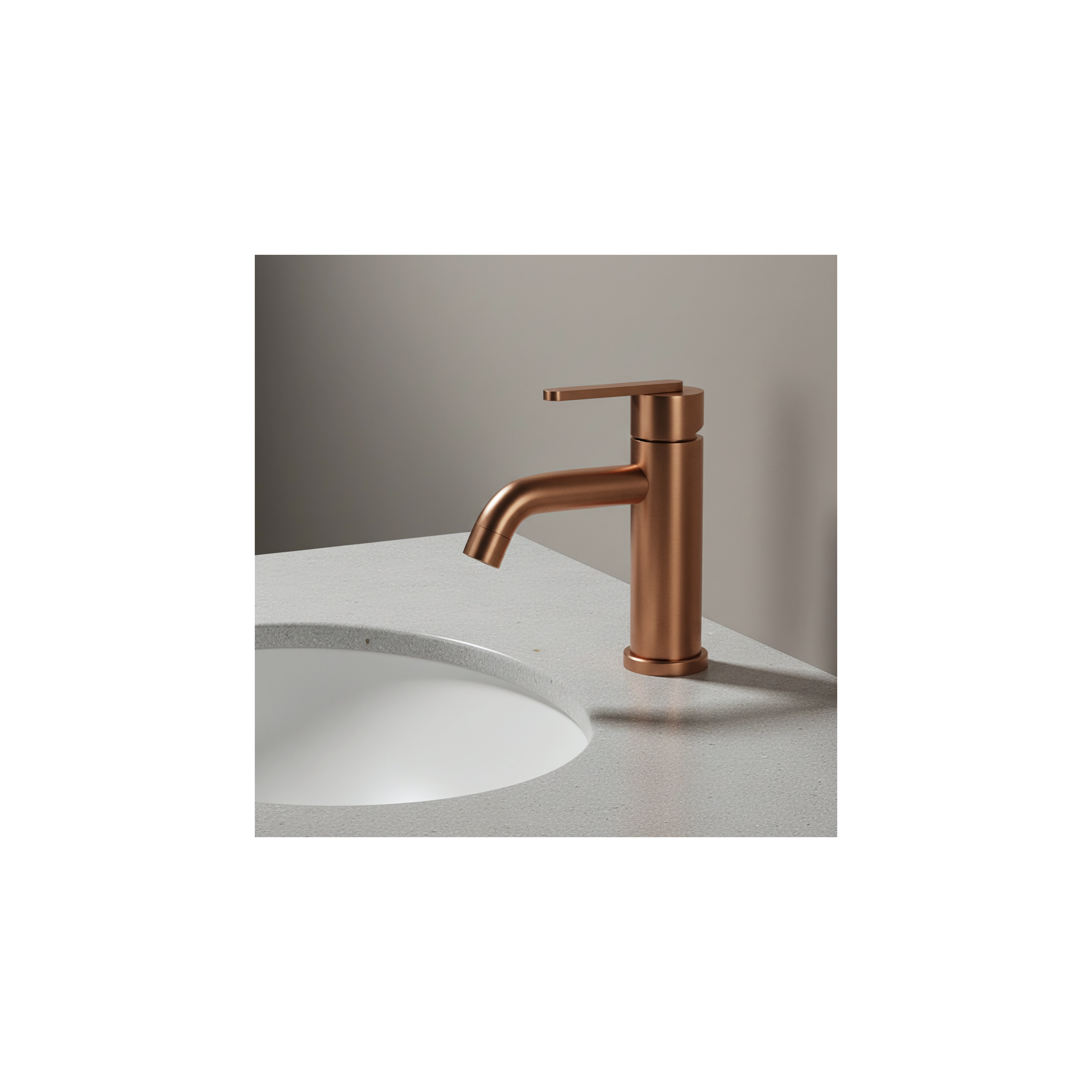 Robinet de salle de bain Rea Ontario Brush Copper