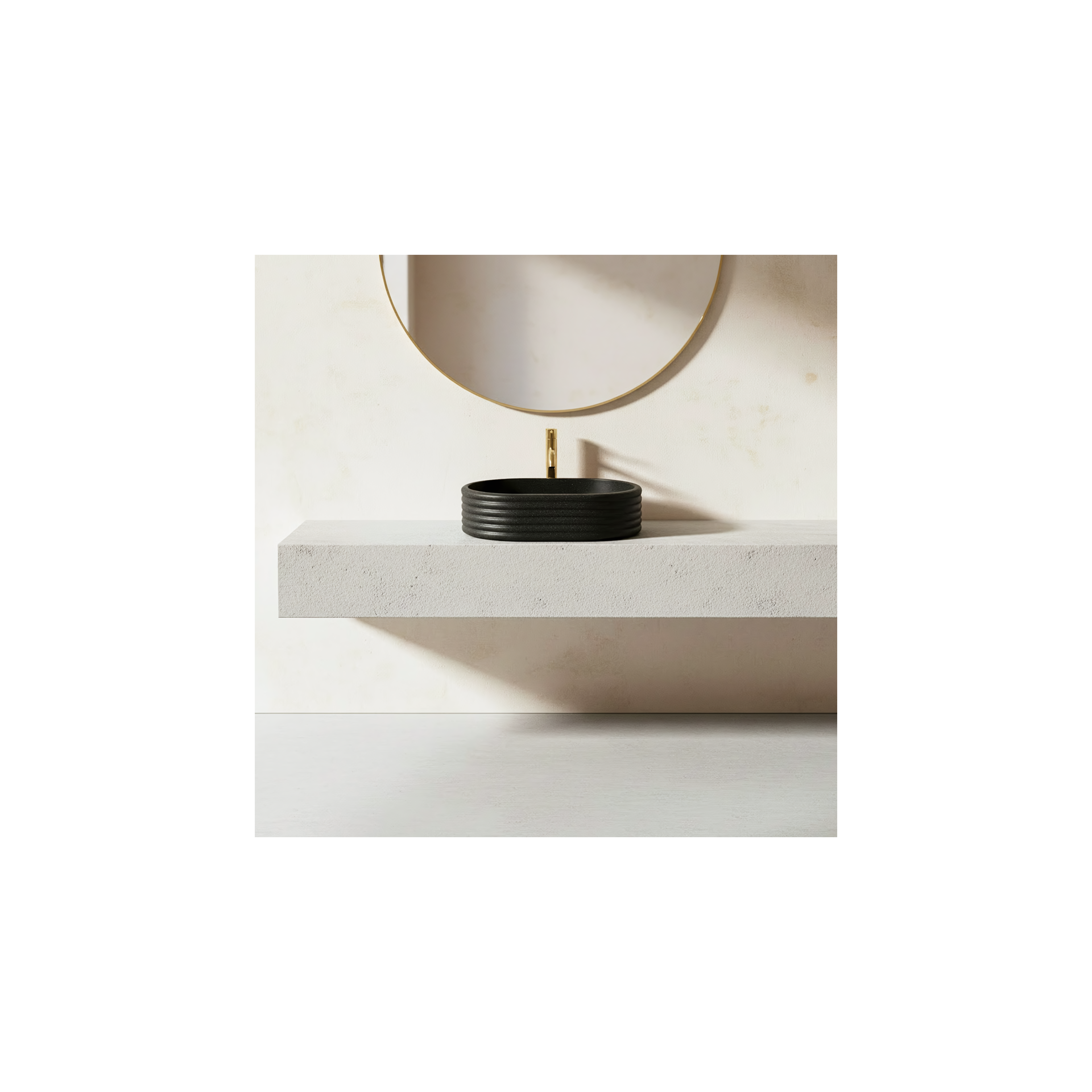 Countertop Basin Rea Nicoletta Black