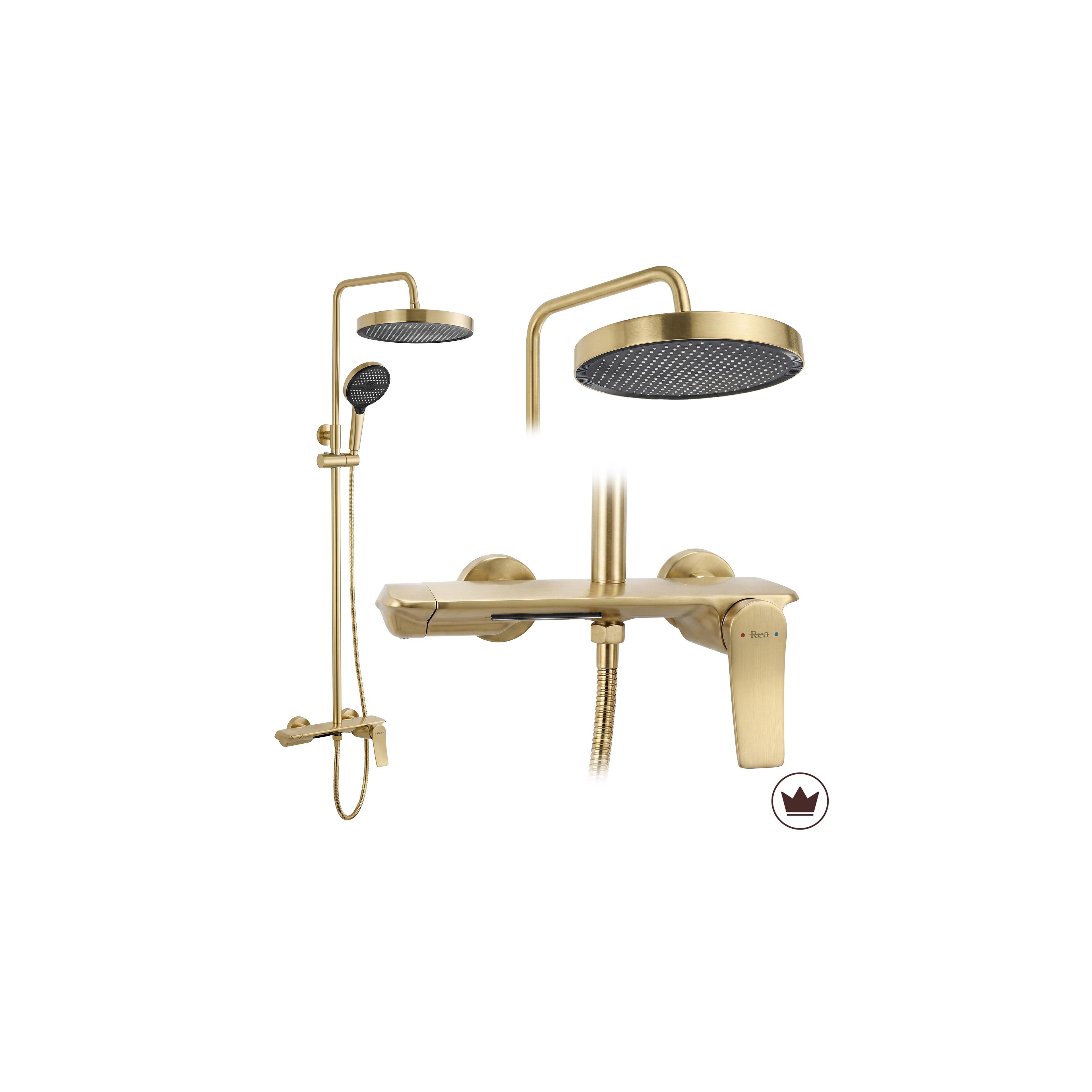 Tuš set Rea Vision Brush Gold