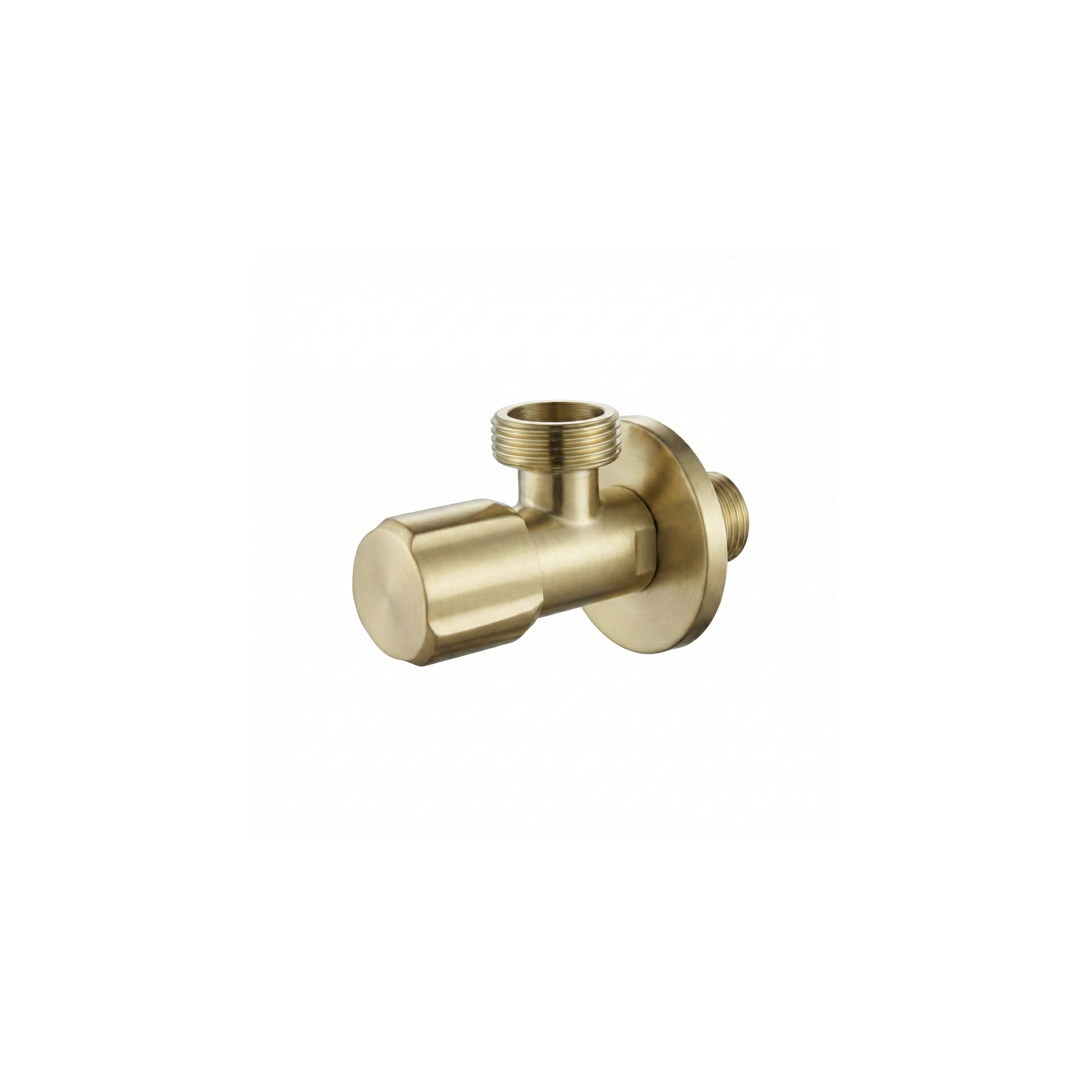 Robinet d’angle 02 1/2" x 3/4" Brush Gold
