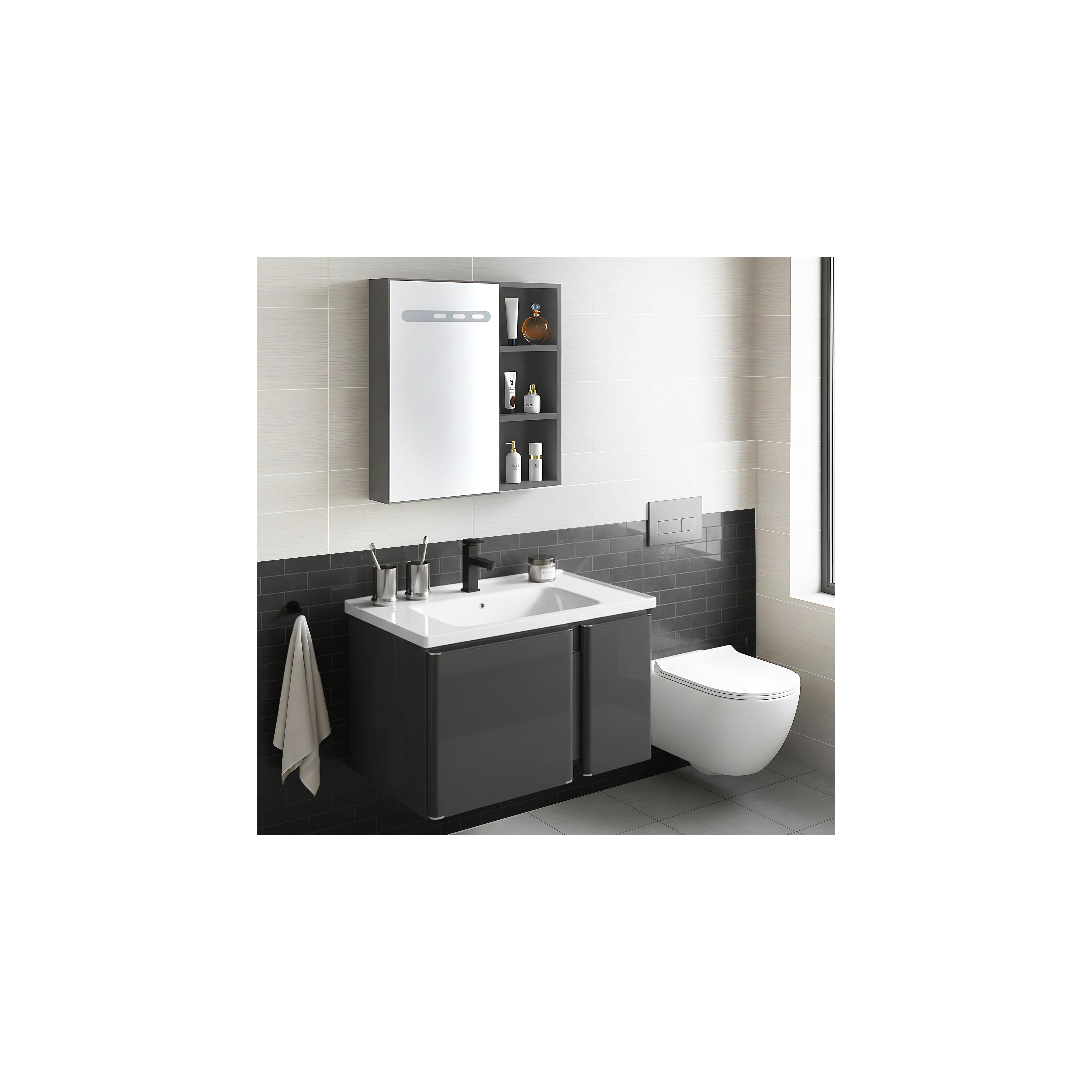 Bathroom furniture set with washbasin Tula 60cm Grey
