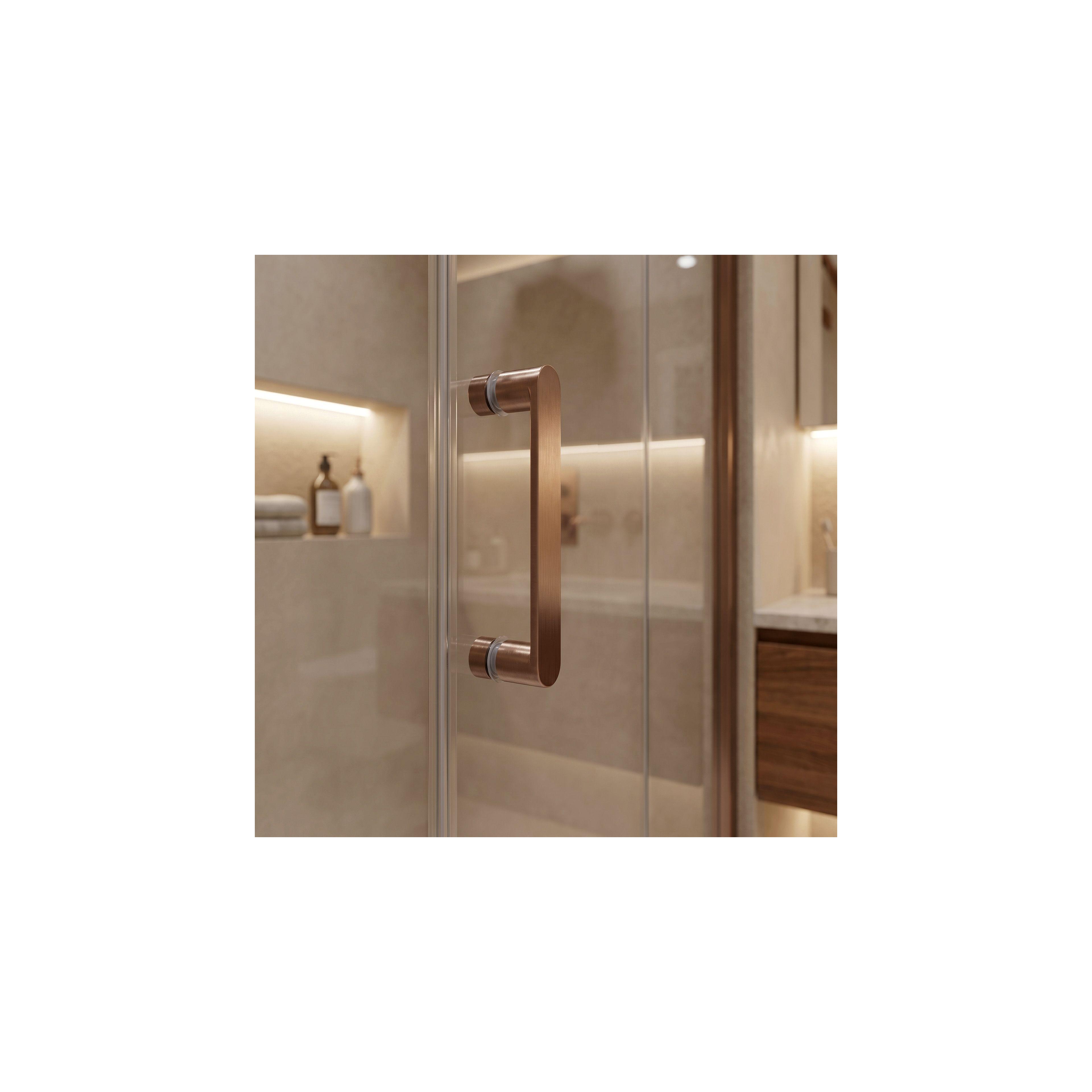 Cabine de duche Rea Bruno 100x80 Brush Copper