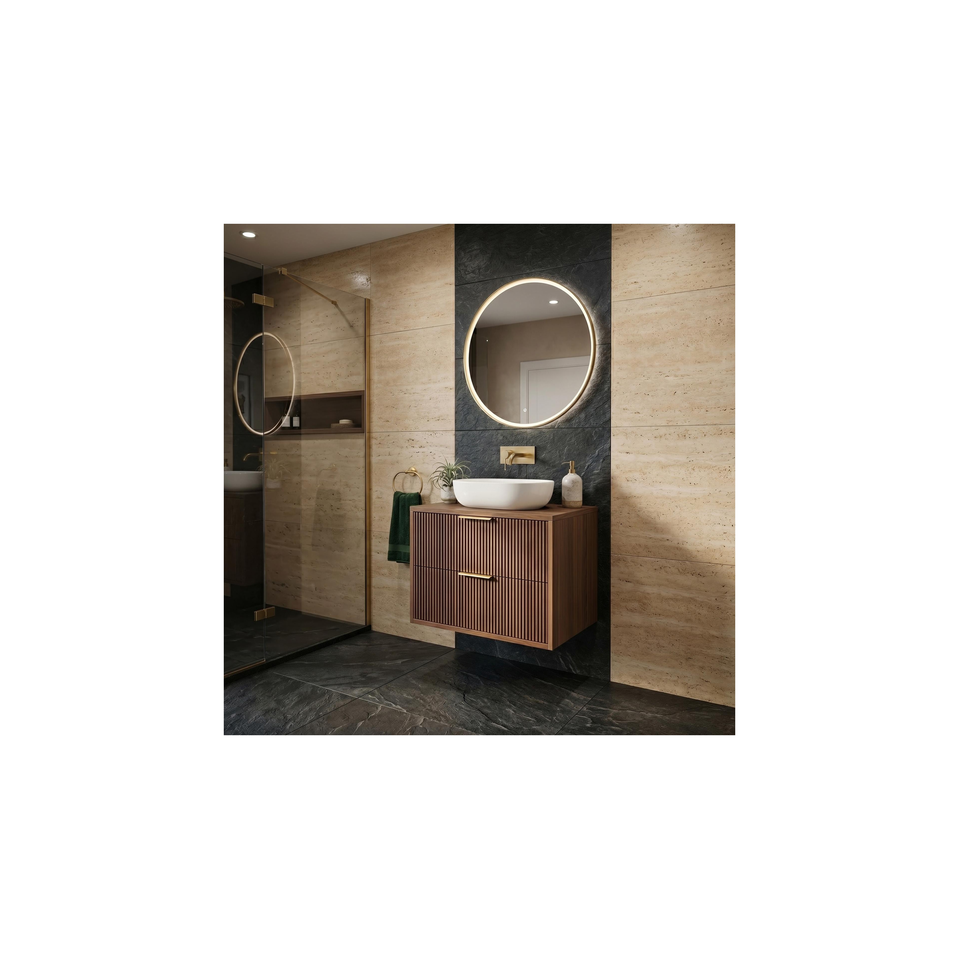 Bathroom vanity cabinet Rea Mono 60cm Brown