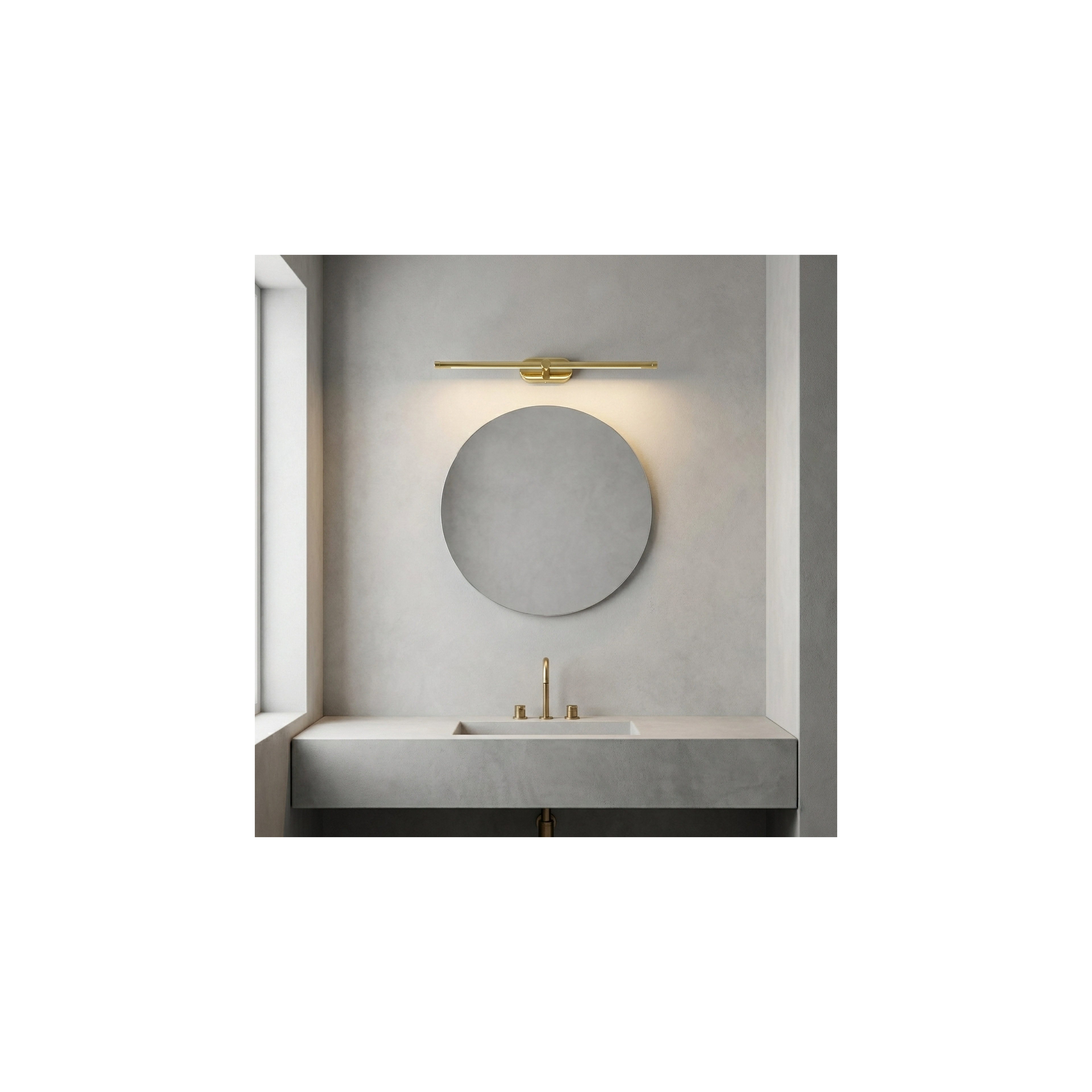 Kopalniška stenska LED svetilka APP1890-1W 60 cm GOLD