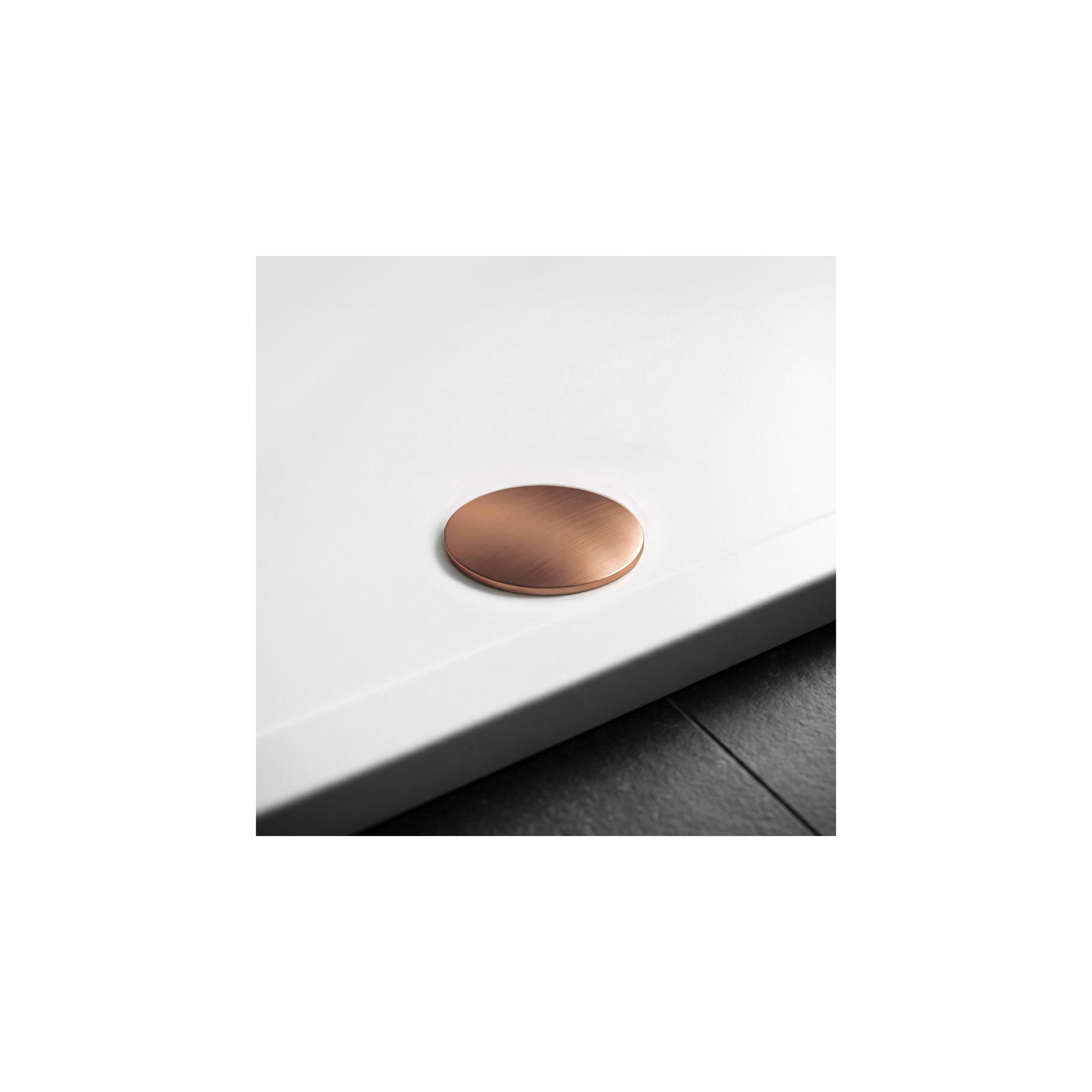 shower tray Rea Belmond White 90x120 Brush Copper