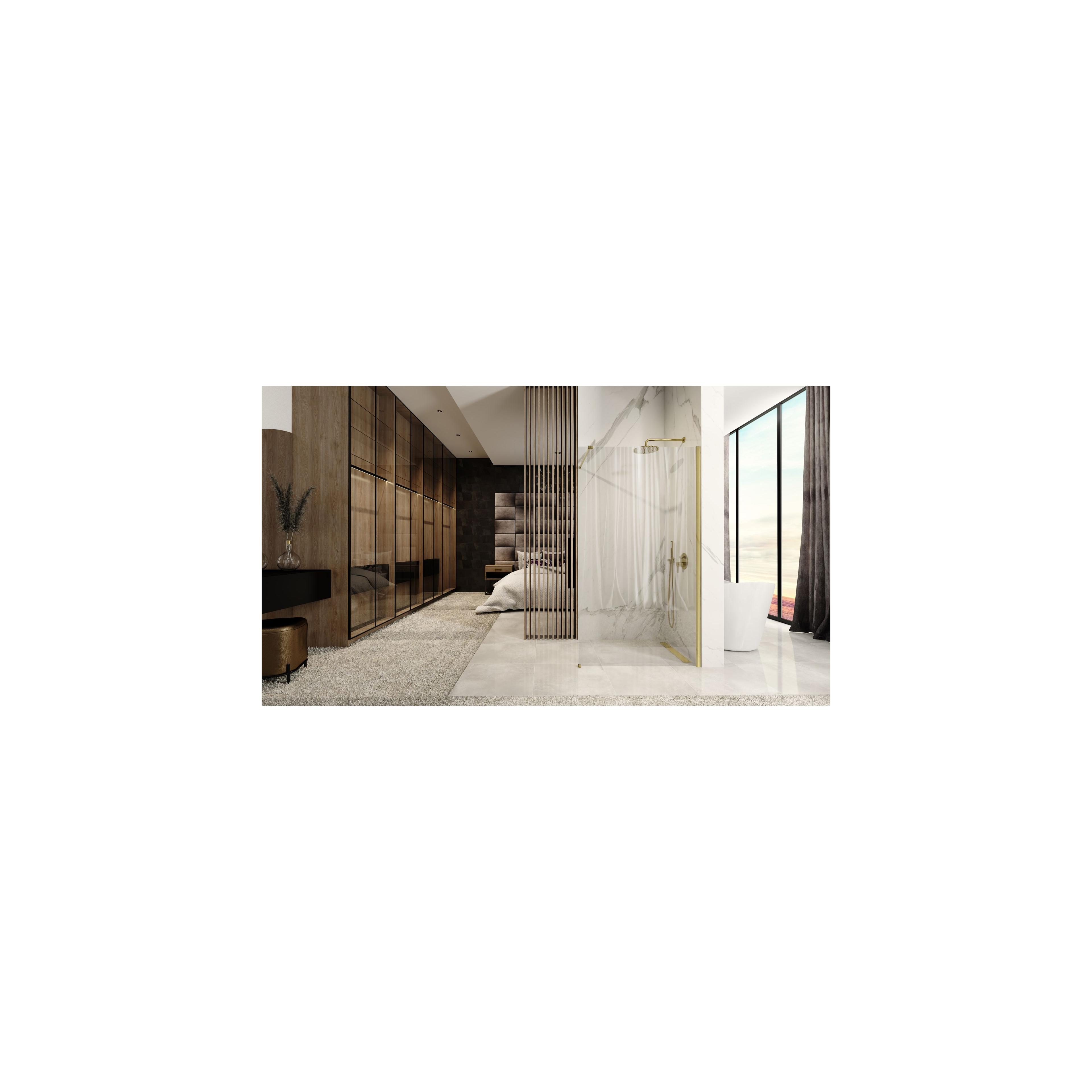 Pared de la ducha Rea Aero Gold Brush 110