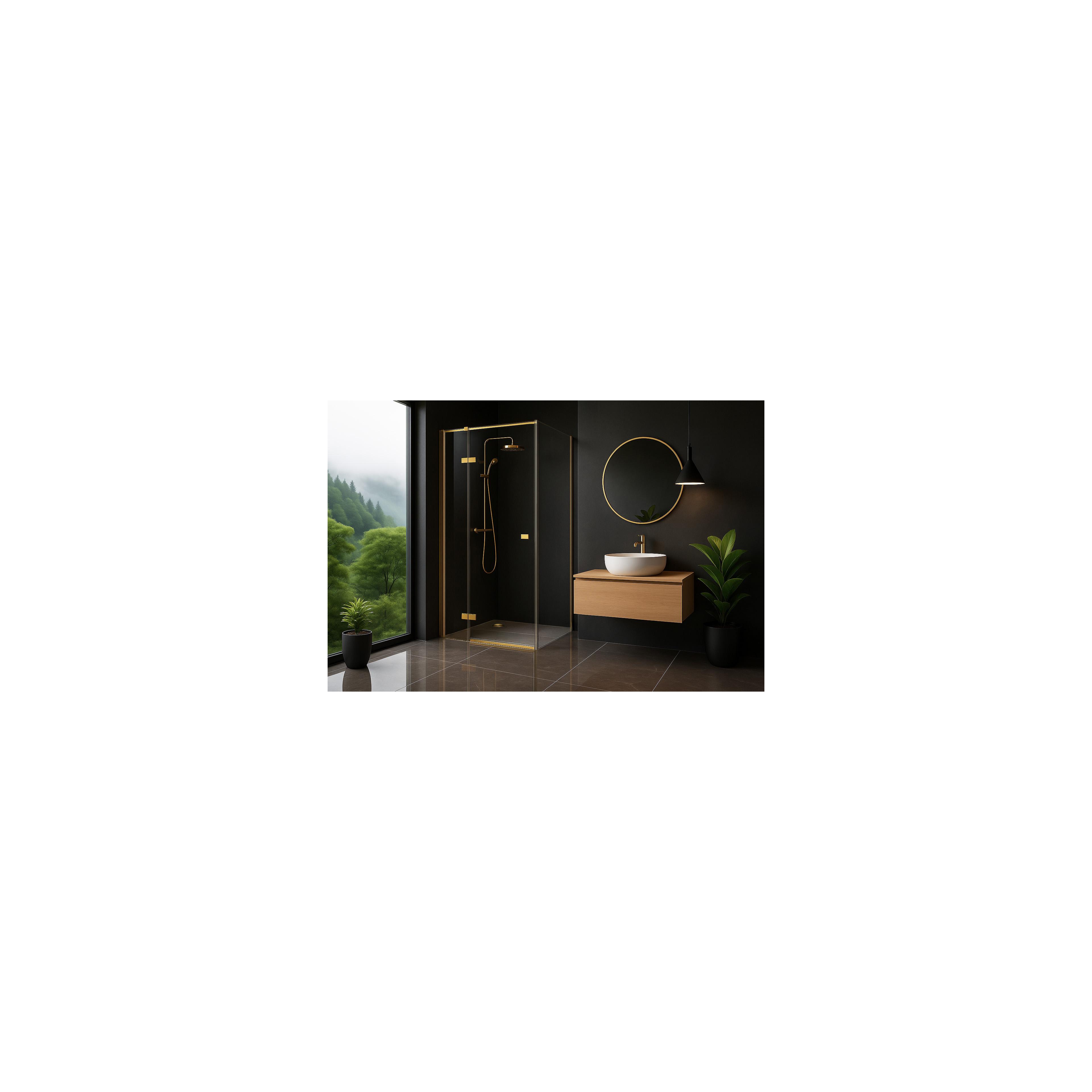 Duschkabine Rea Atlas 80x100 Brush Gold