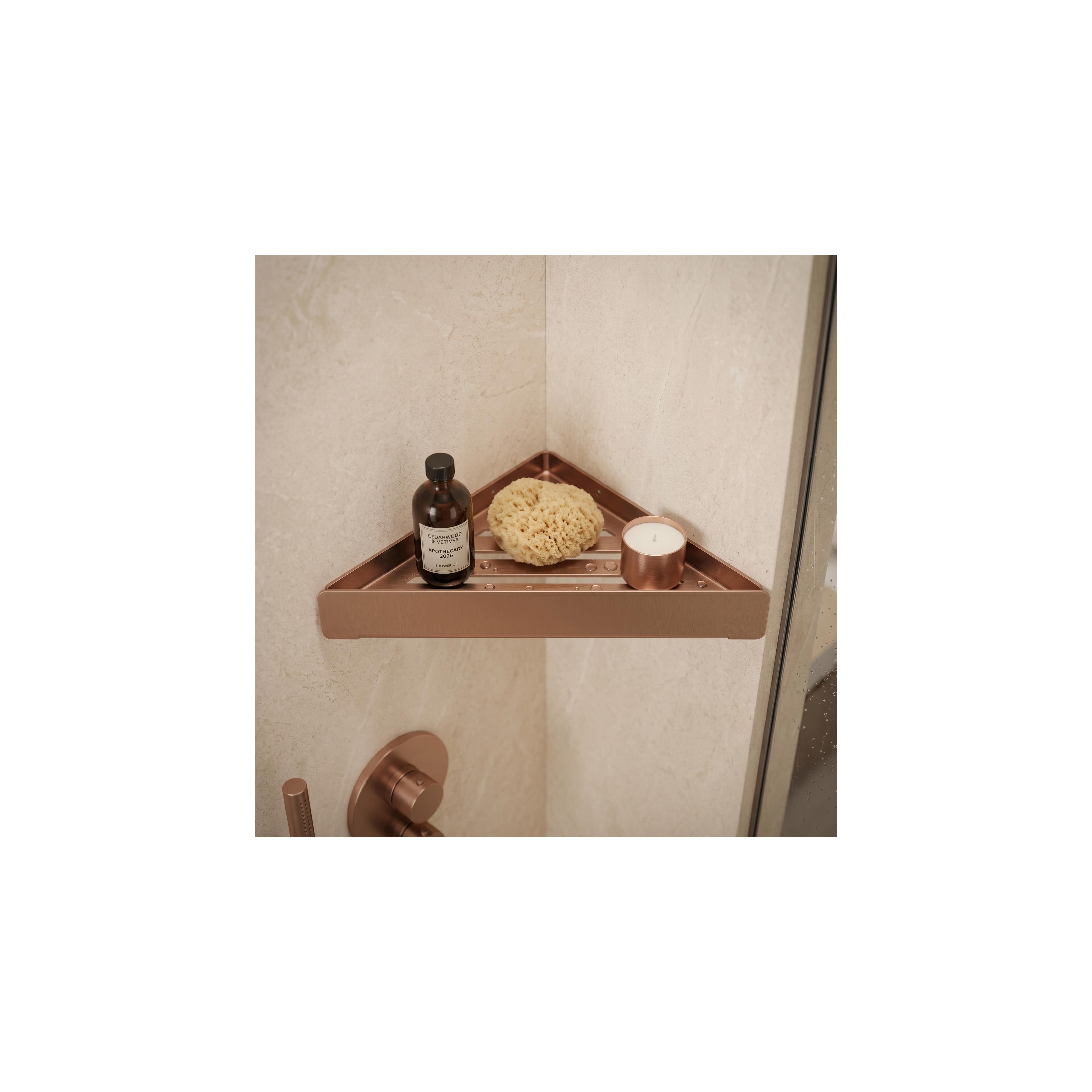 Bathroom shelf SF07 brush copper