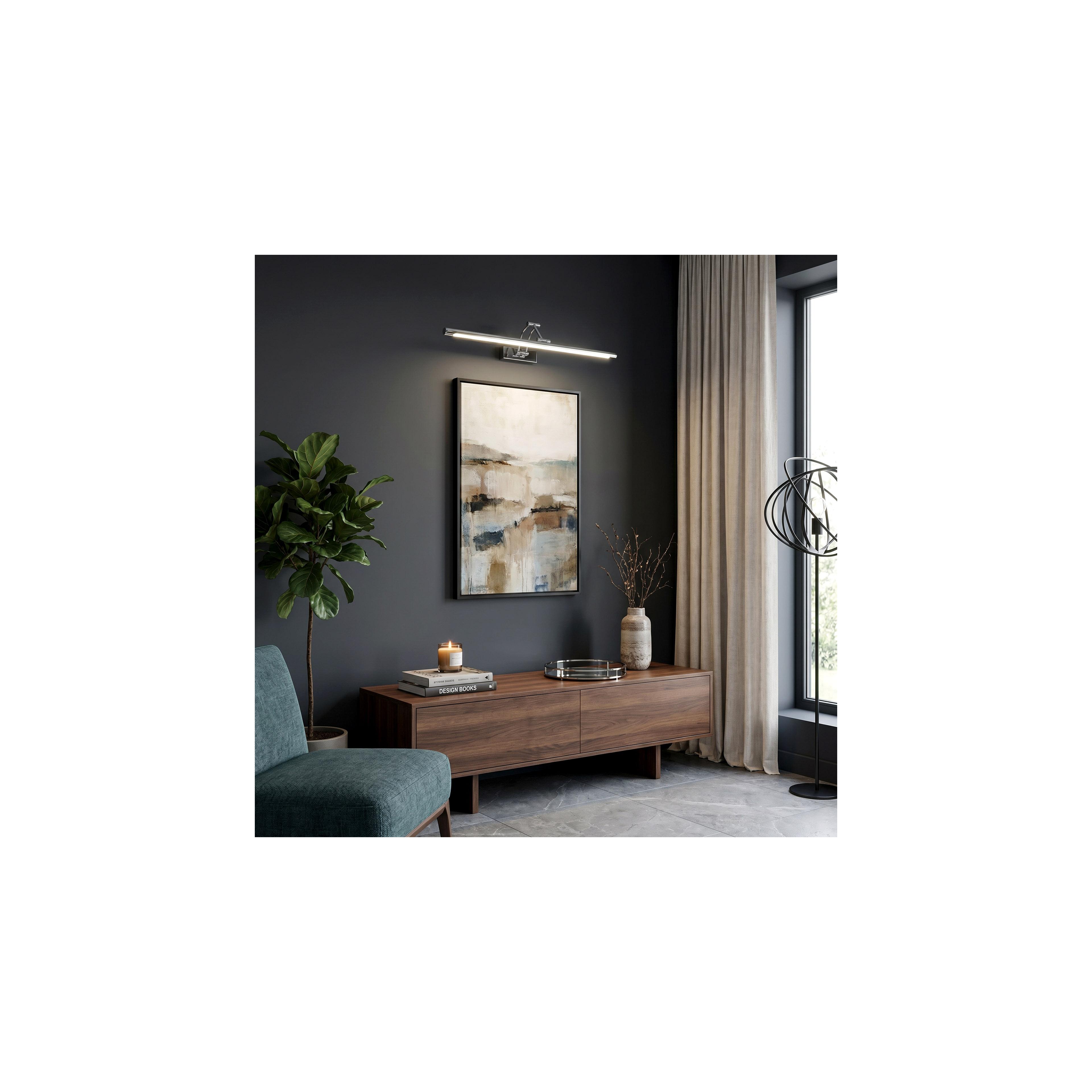 Badrum vägg LED-lampa SWE017-1W 60cm Chrome