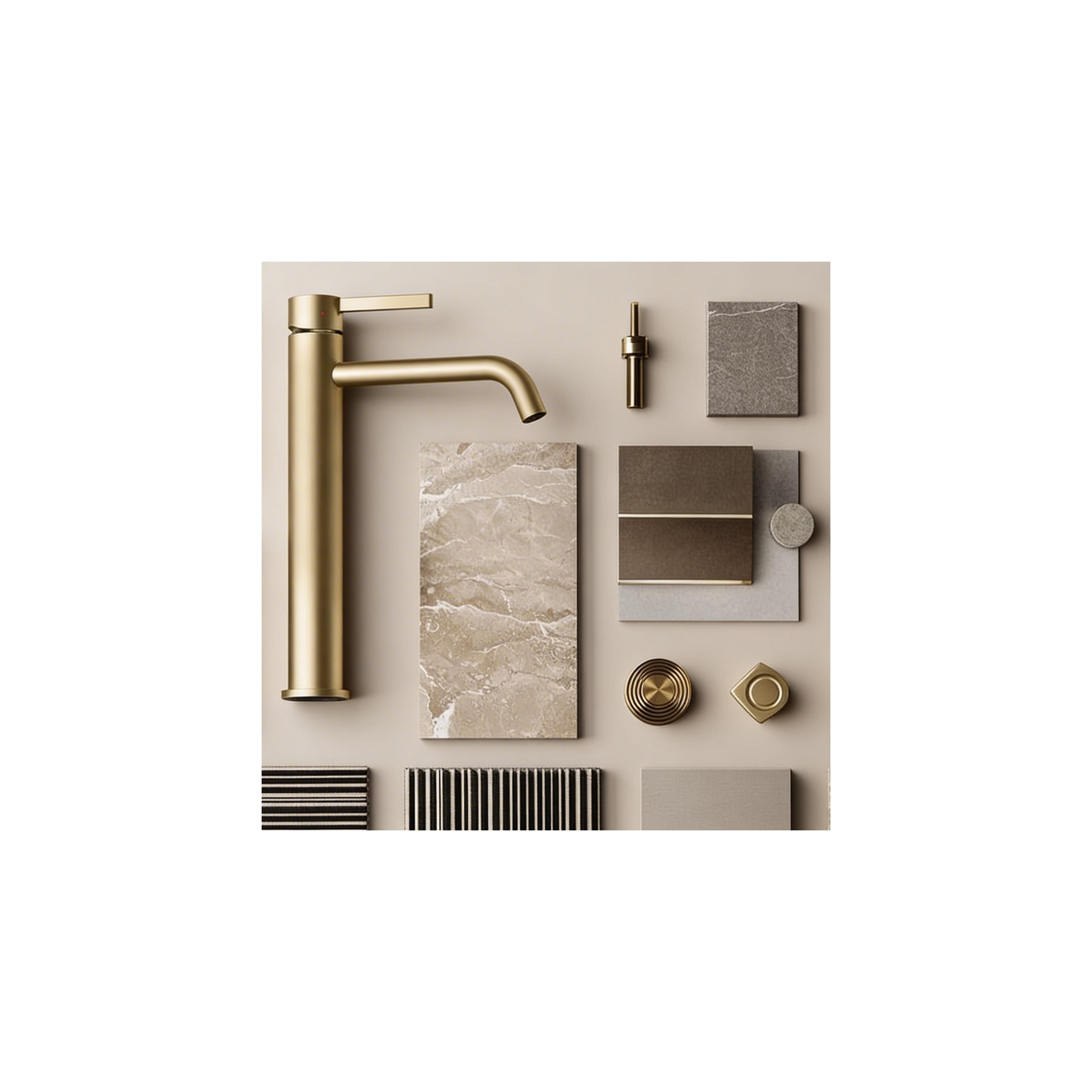 Baterie pentru baie Rea Foster Brush Gold High