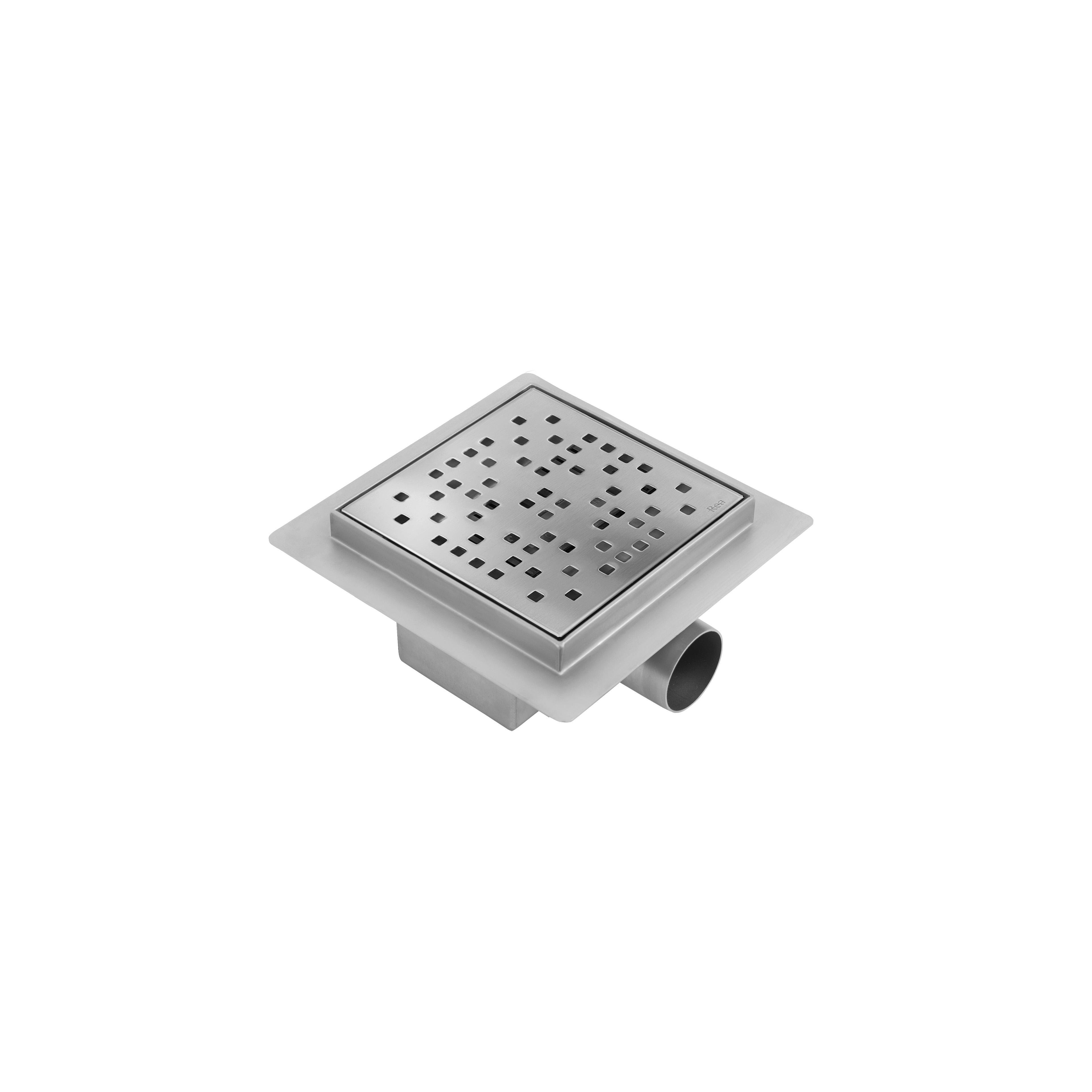 Линеен отводнител REA DOTS 150x150 Nickel Brush
