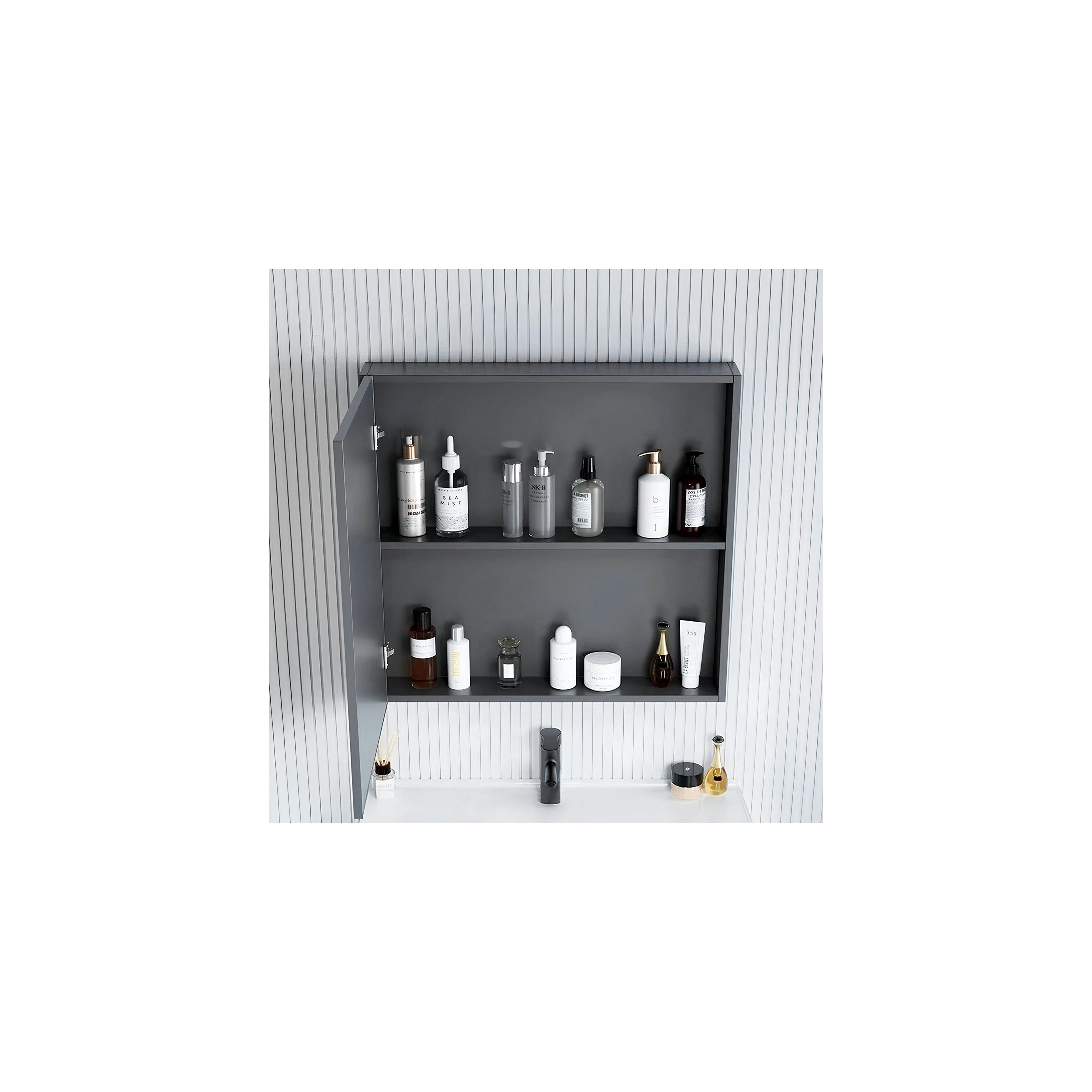 Bathroom furniture set with washbasin Denver 60cm Grey