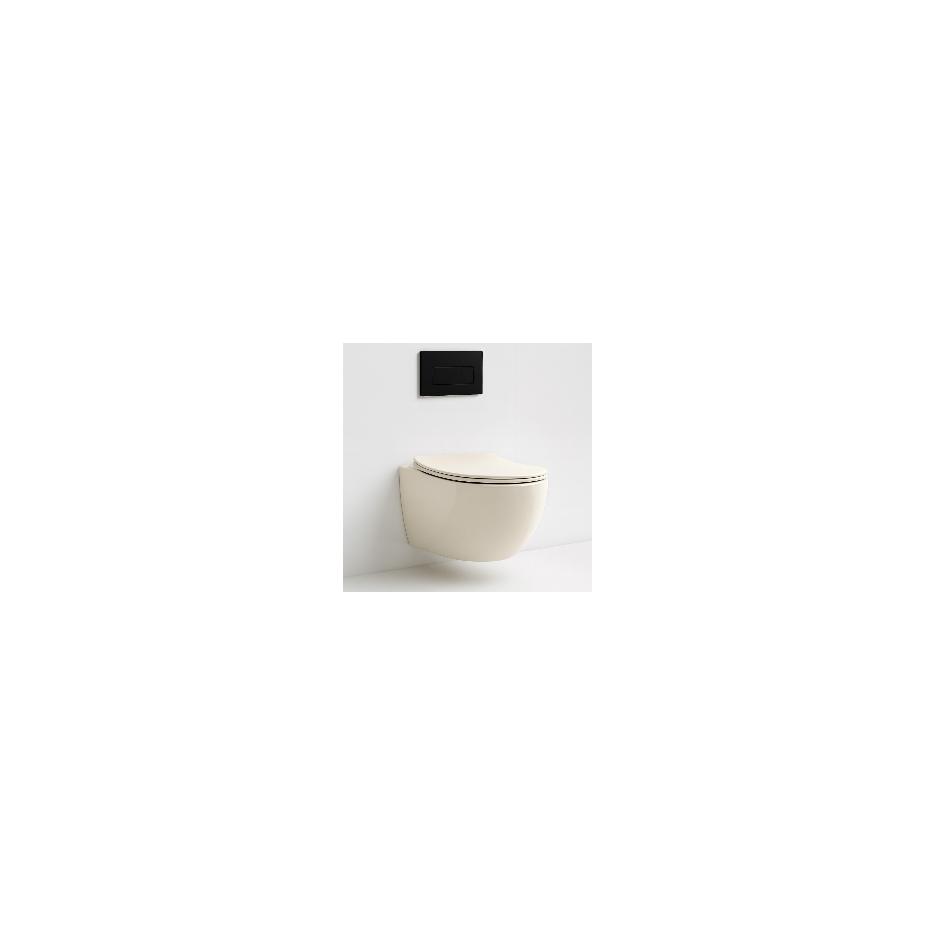 Cuvette WC suspendue REA Carlo Mini Rimless Ecru